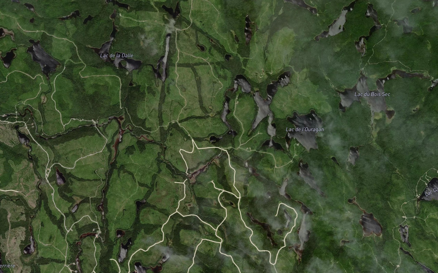 Satellite map of the Lac du Butin