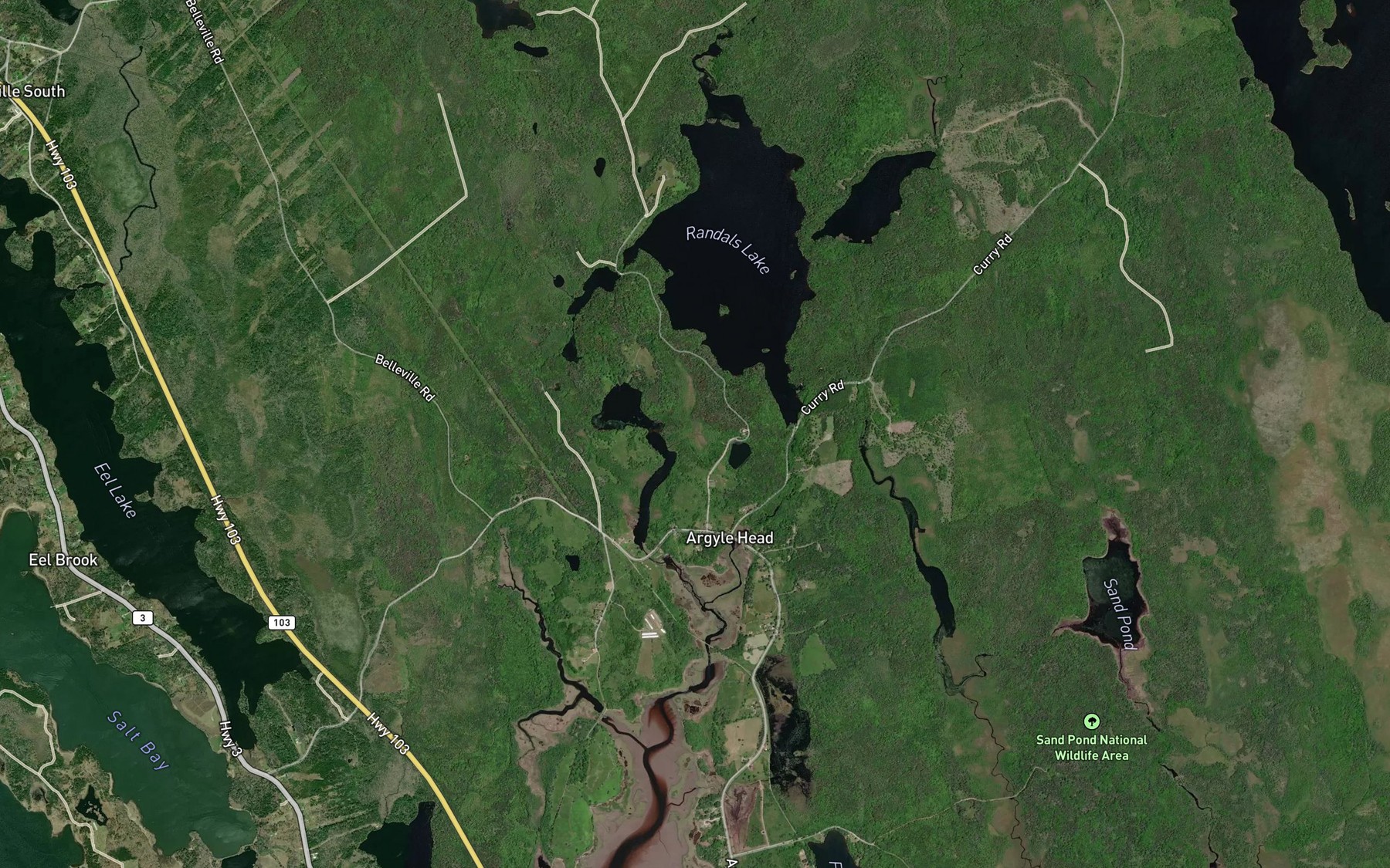 Satellite map of the The Bar