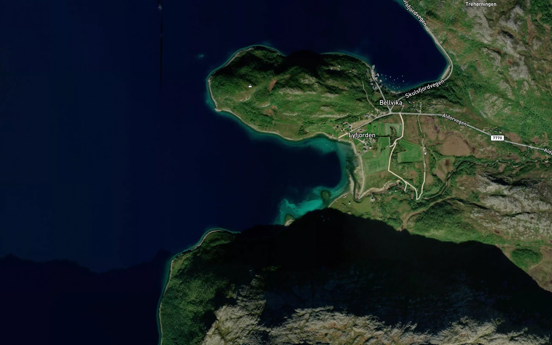 Satellite map of the Lyfjorden
