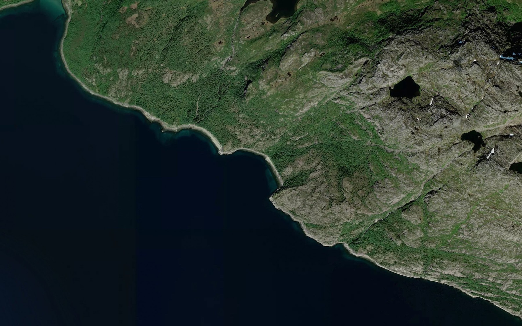Satellite map of the Djupvika