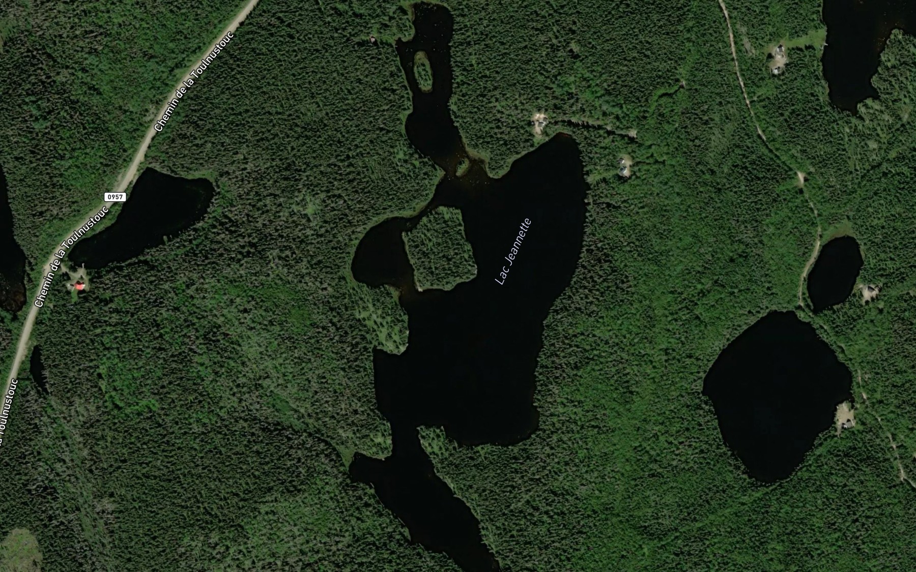 Satellite map of the Lac Jeannette