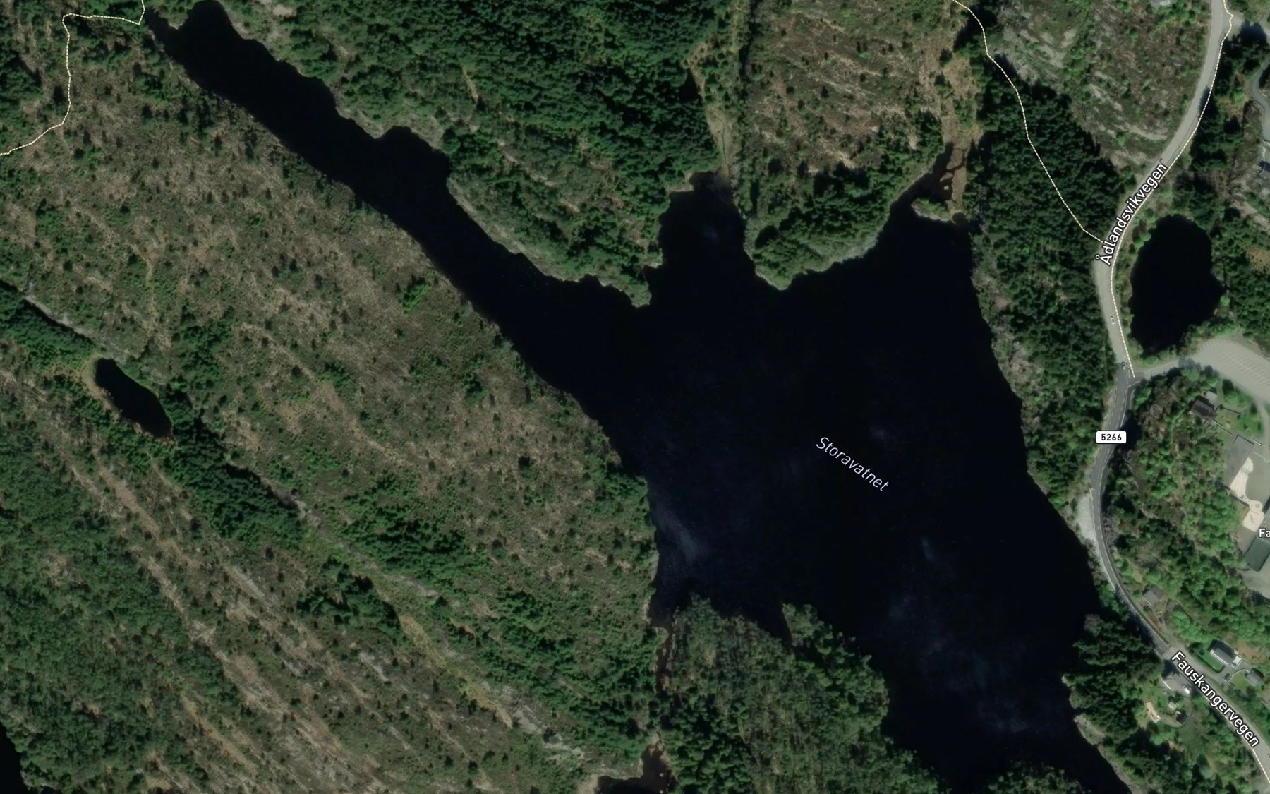 Satellite map of the Vassenden
