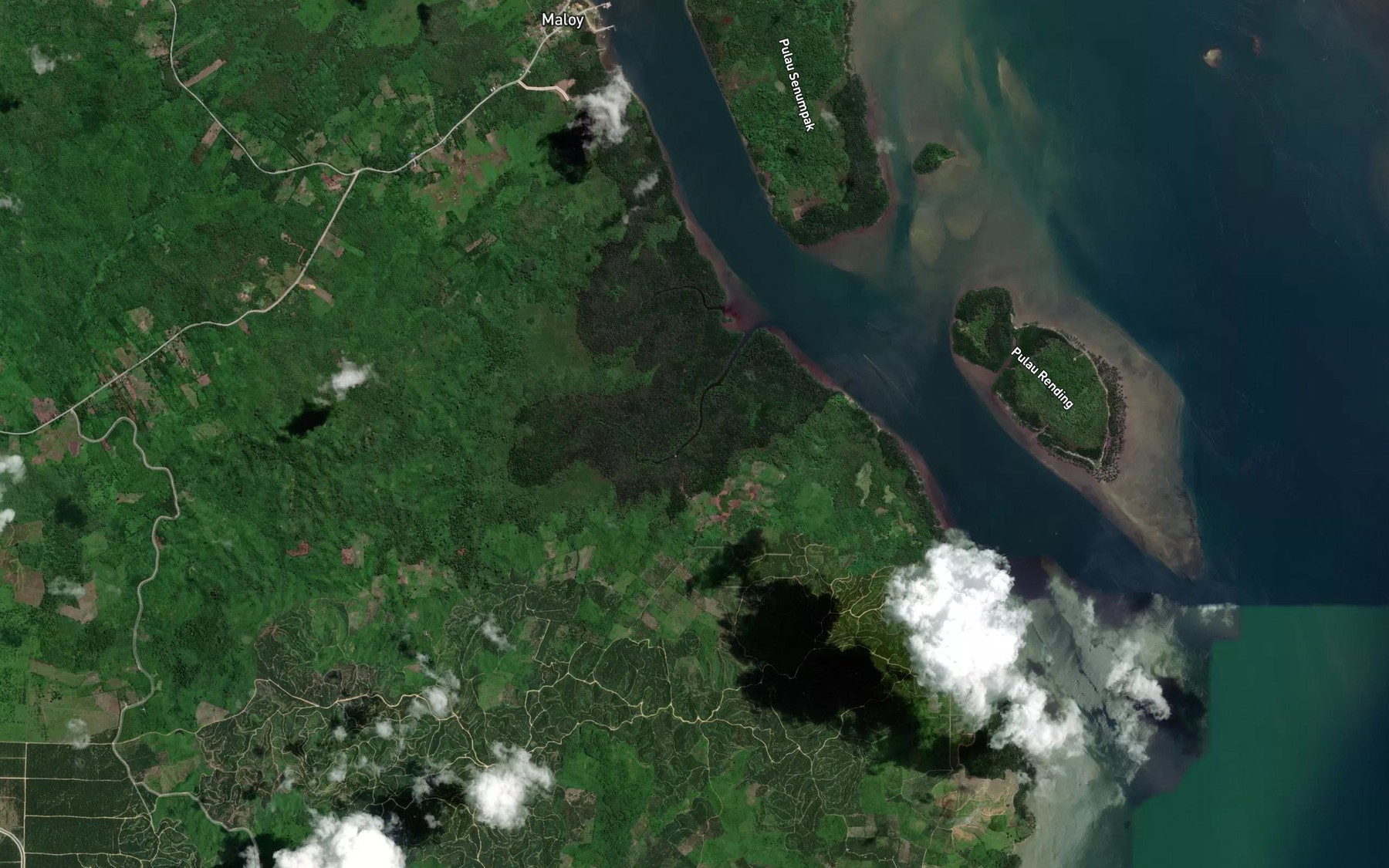 Satellite map of the Sungai Durian