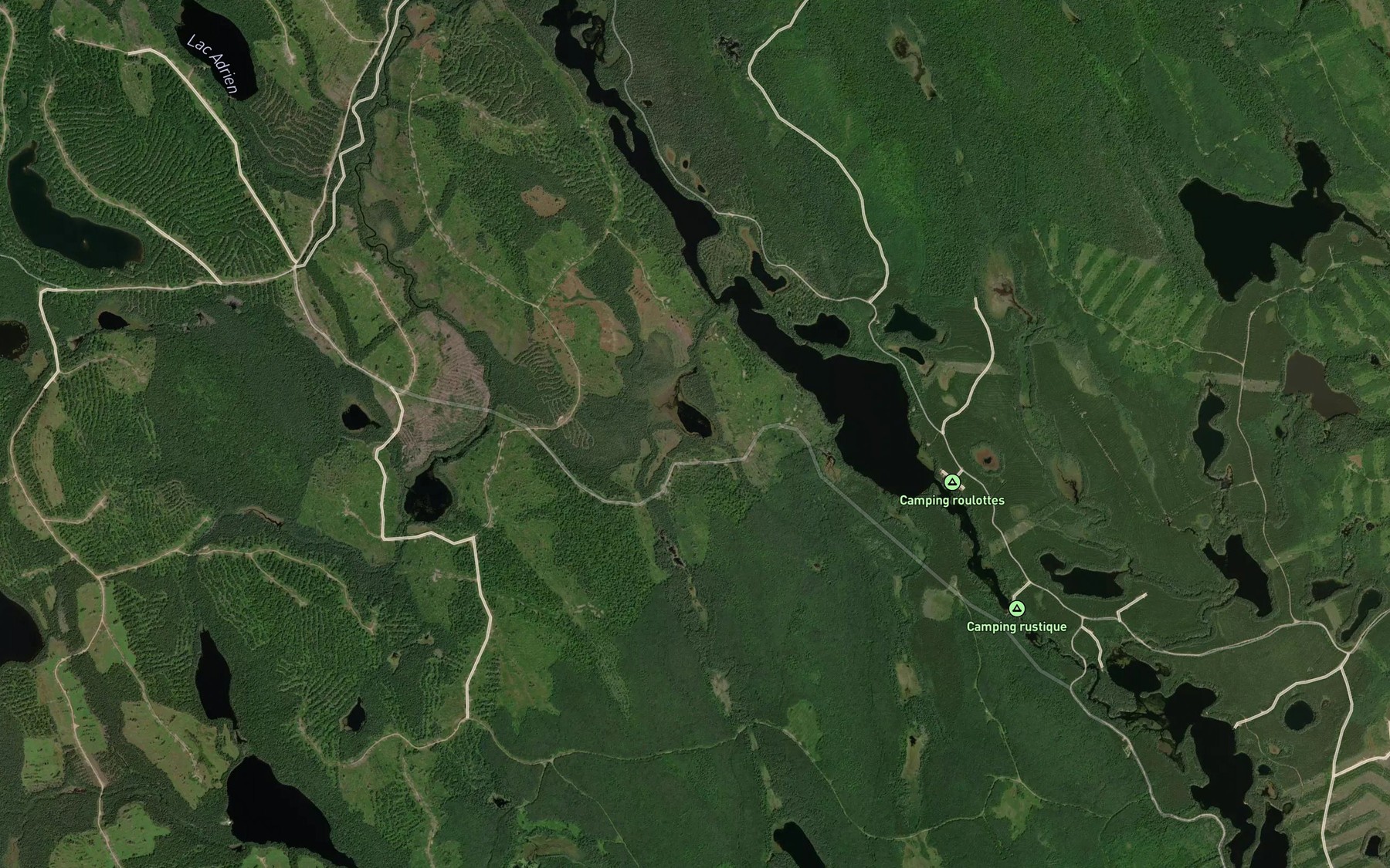 Satellite map of the Lac a Foin