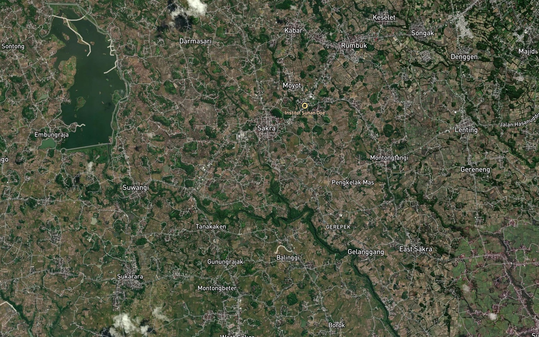 Satellite map of the Kokok Keremit