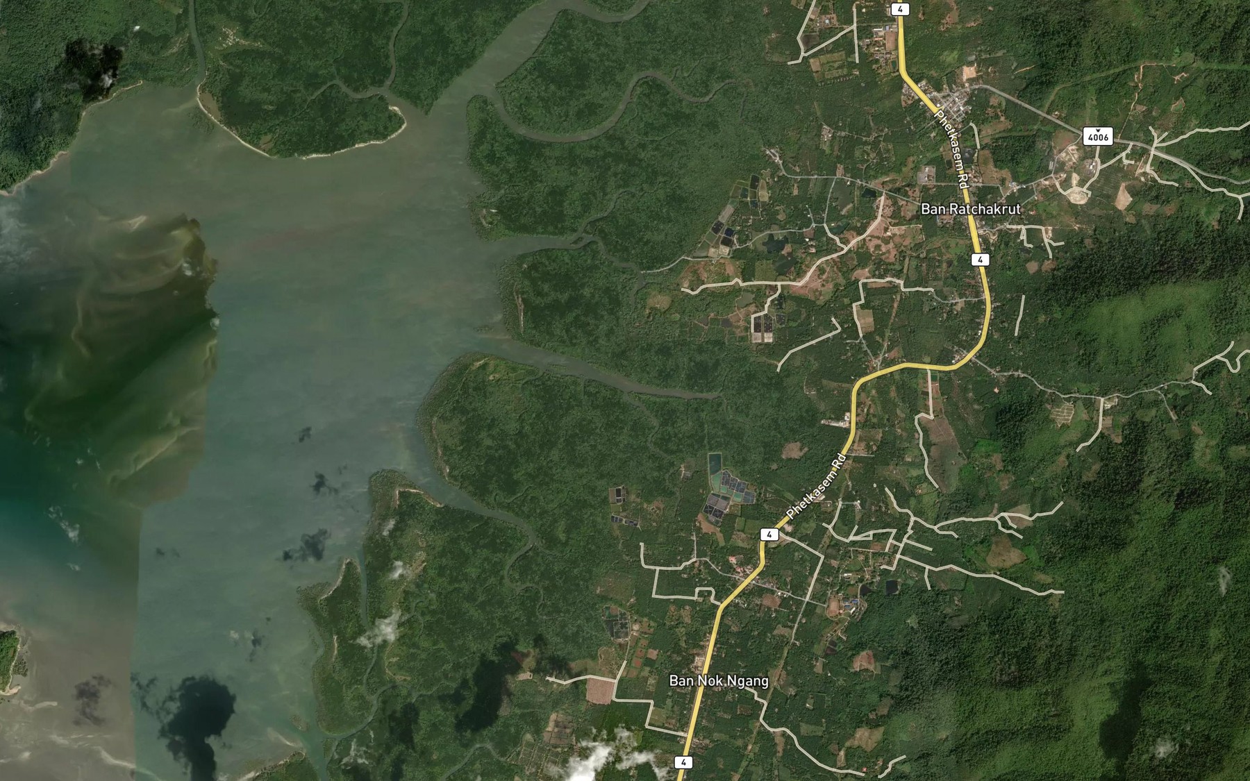 Satellite map of the Khlong Nokngang