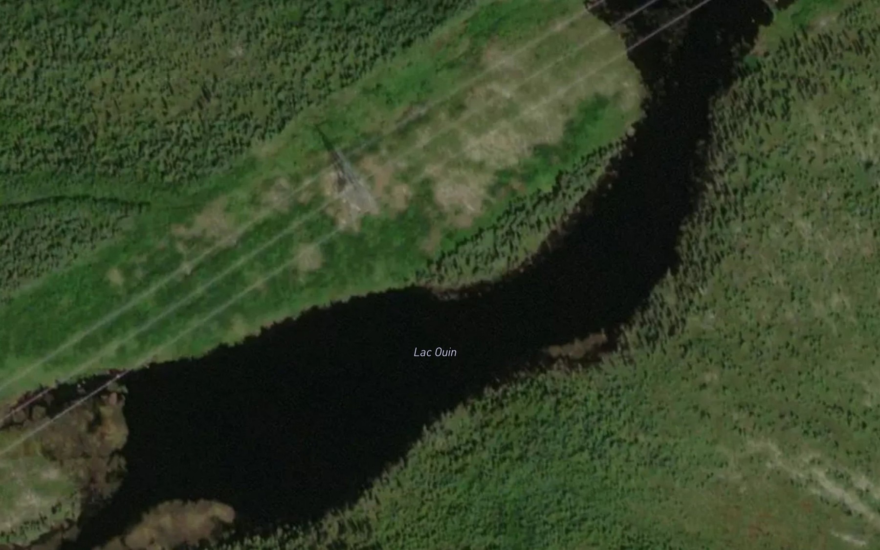 Satellite map of the Lac Ouin