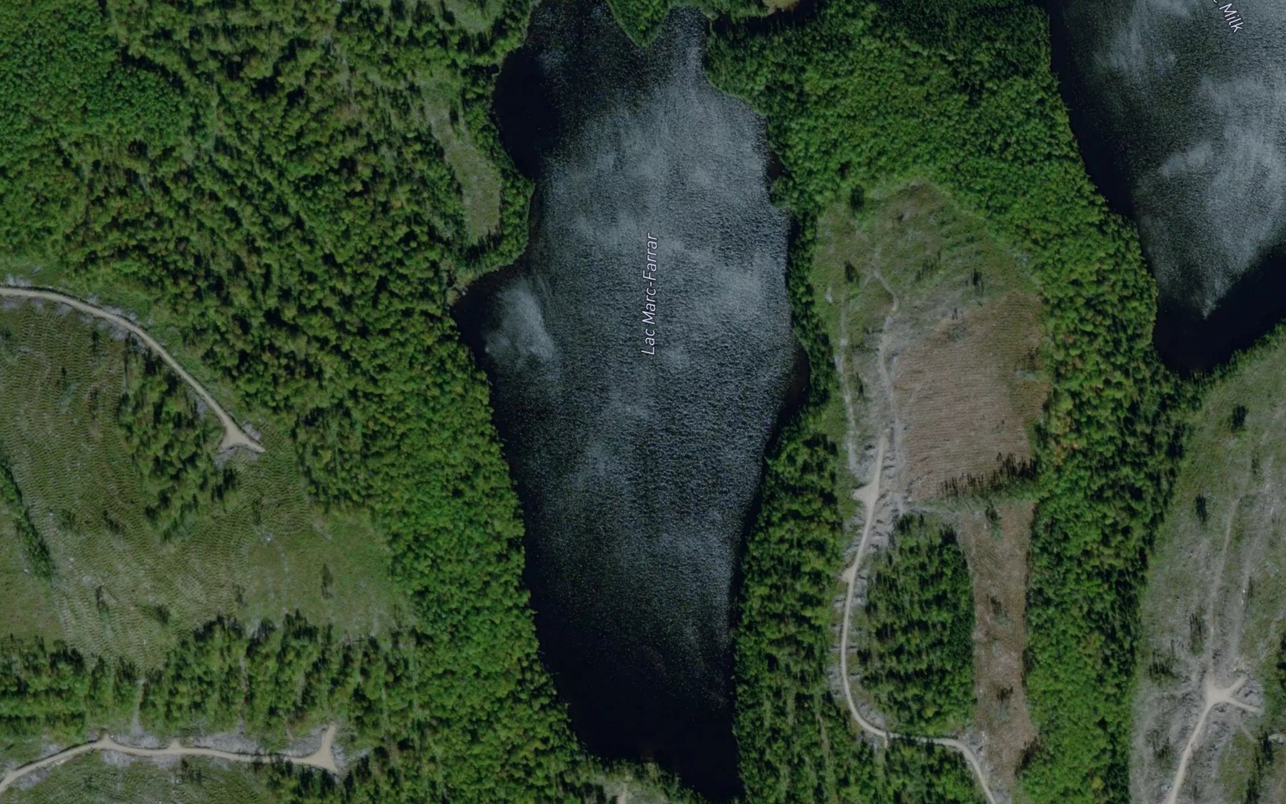 Satellite map of the Lac Marc-Farrar