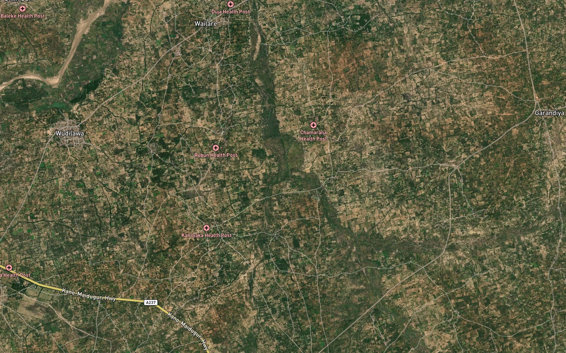 Satellite map of the Tsaraina