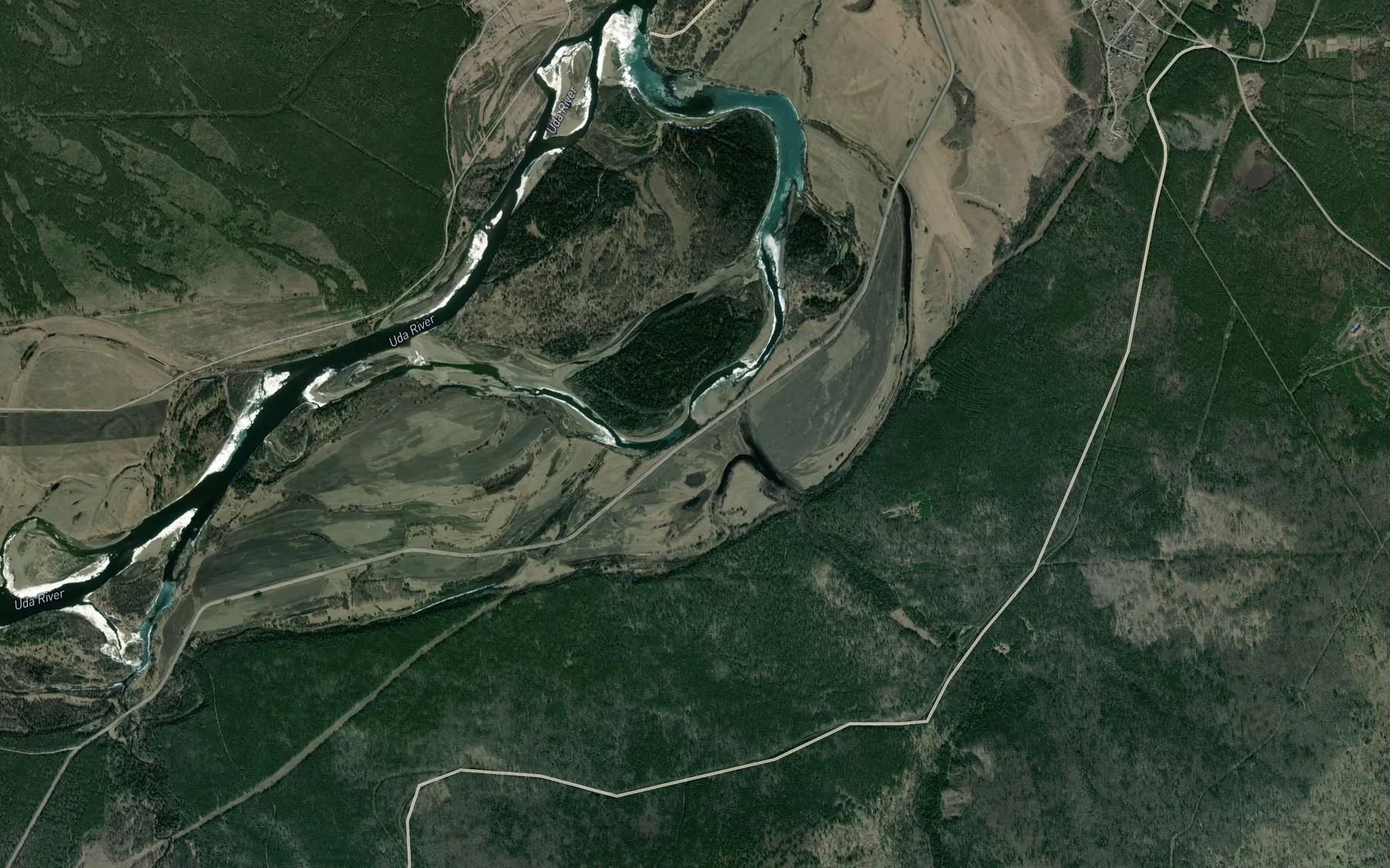 Satellite map of the Stulovskiy Klyuch