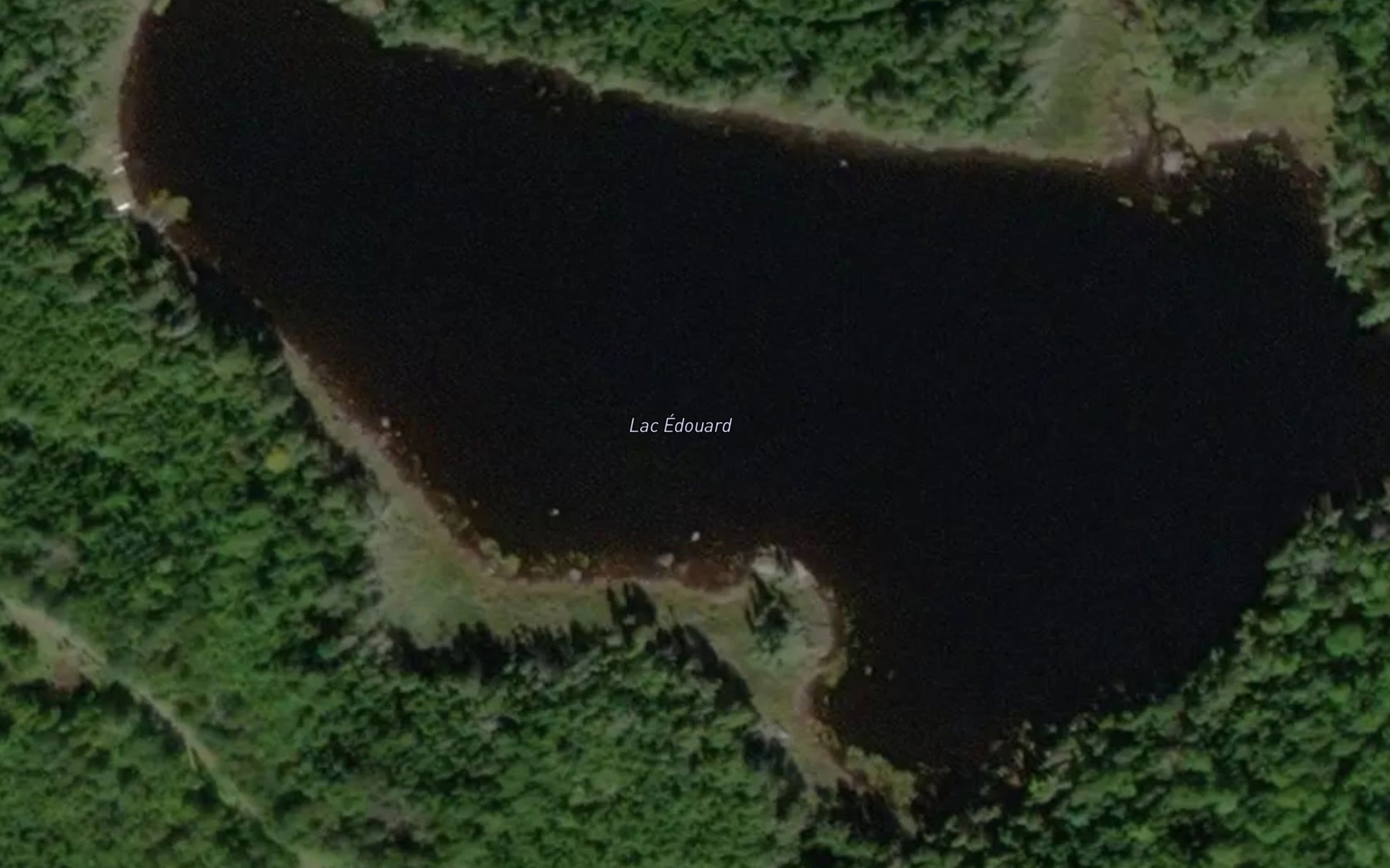 Satellite map of the Lac Edouard