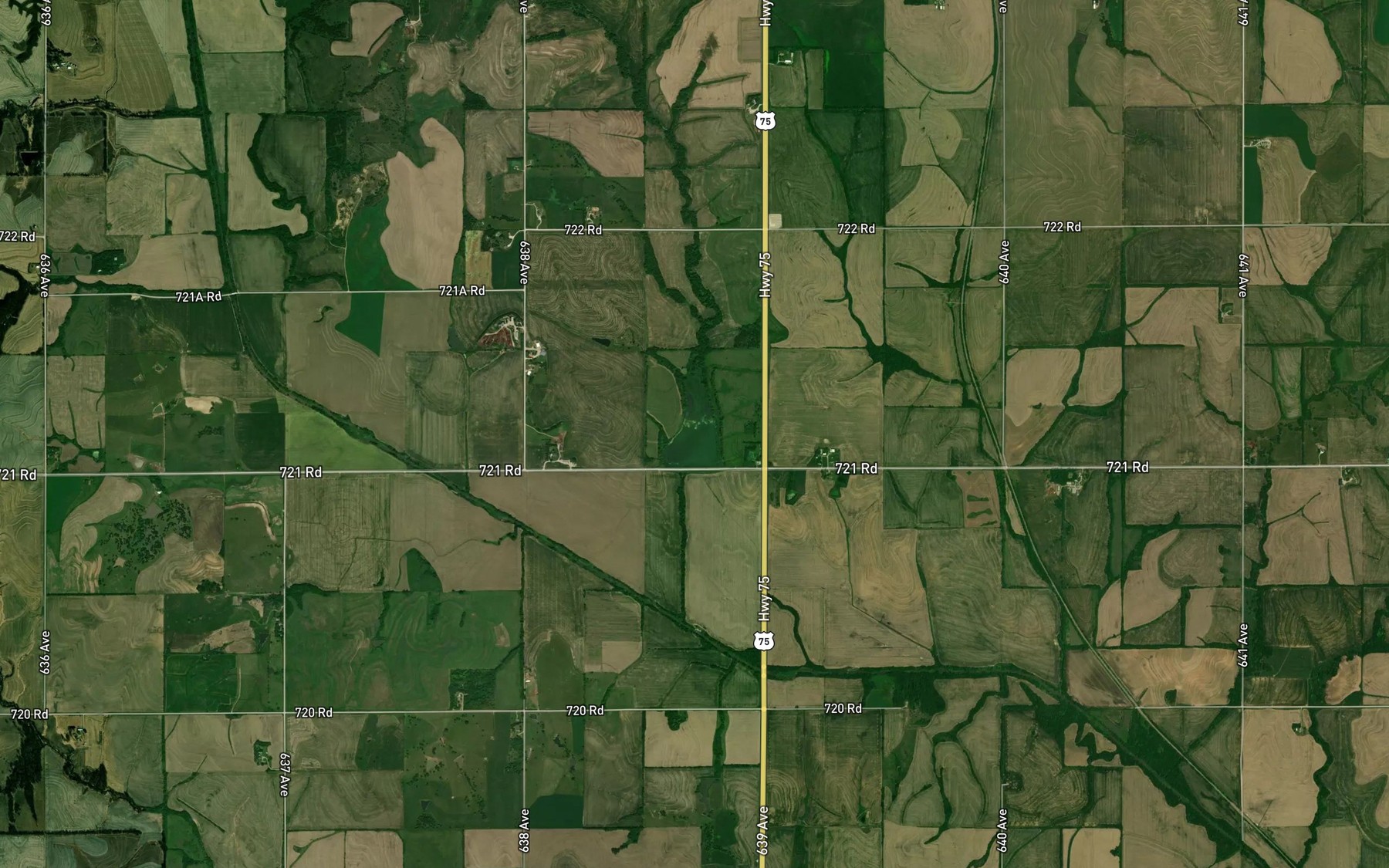 Satellite map of the Muddy Creek Reservoir Number 10