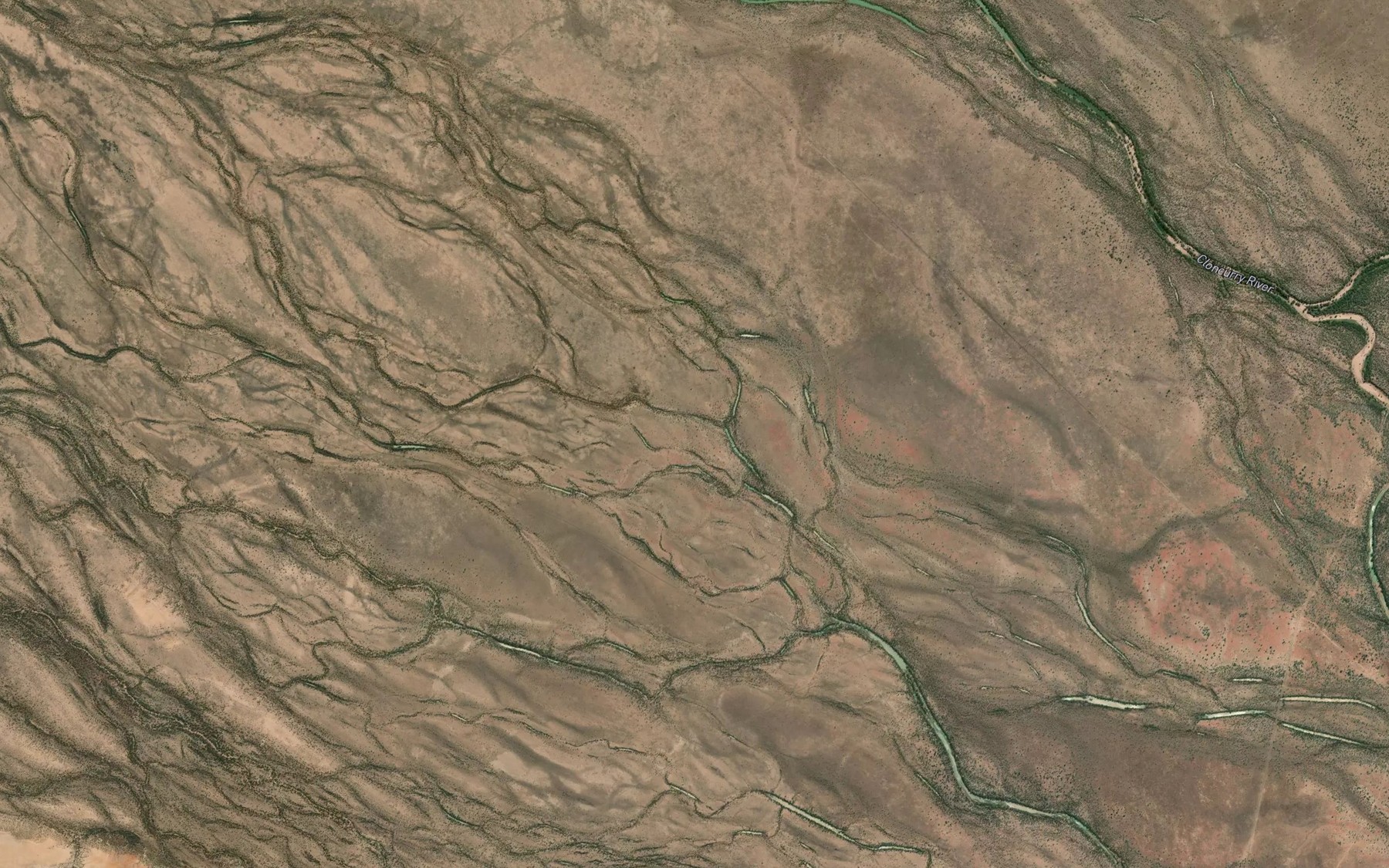 Satellite map of the Cassilyn Creek