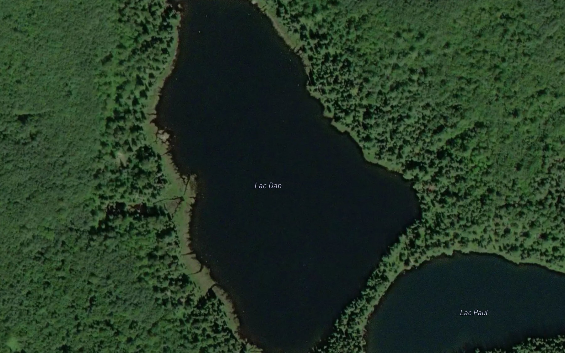 Satellite map of the Lac Dan