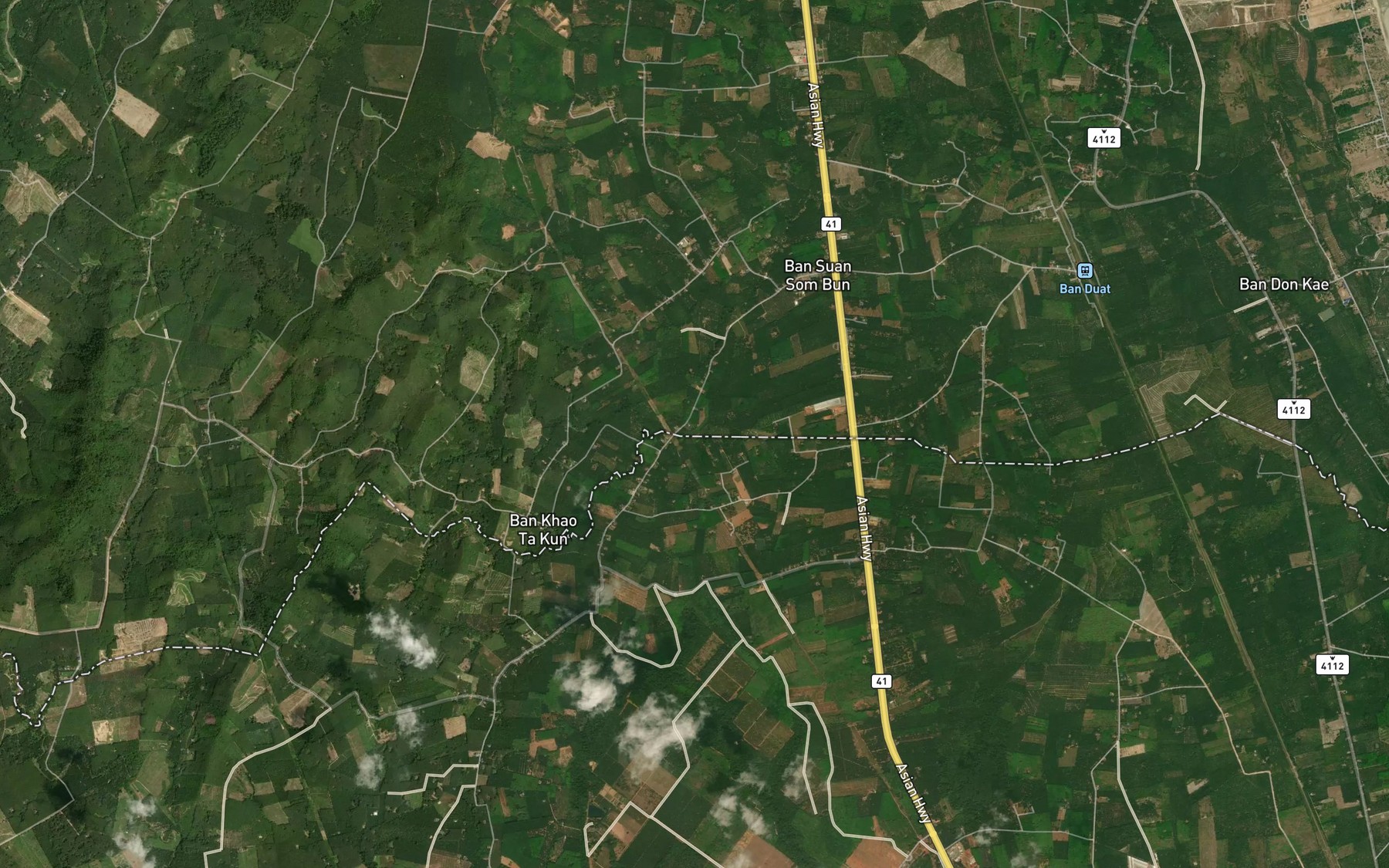 Satellite map of the Nong Lum Pho