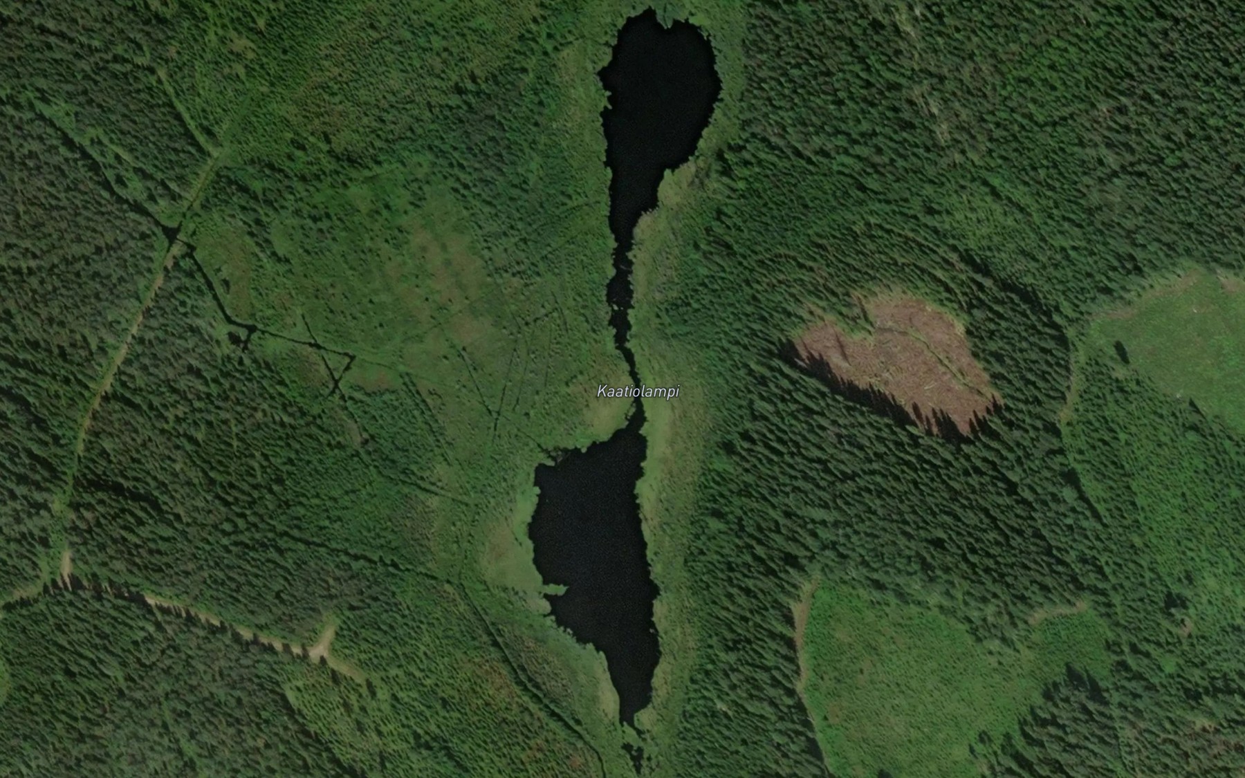 Satellite map of the Kaatiolampi