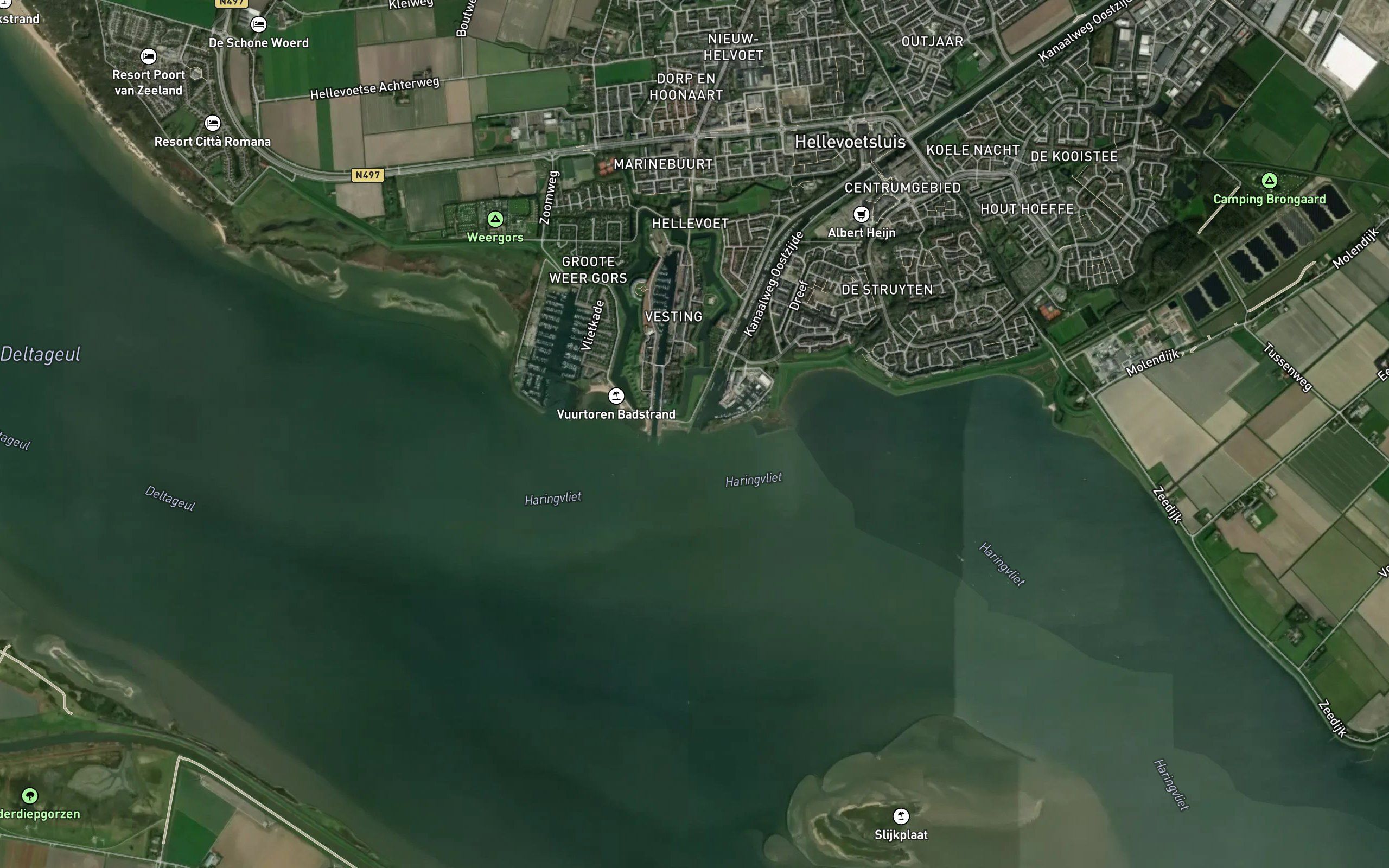 Kanaal door Voorne
