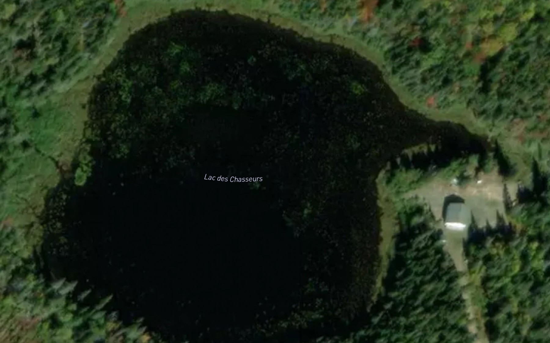 Satellite map of the Lac des Chasseurs
