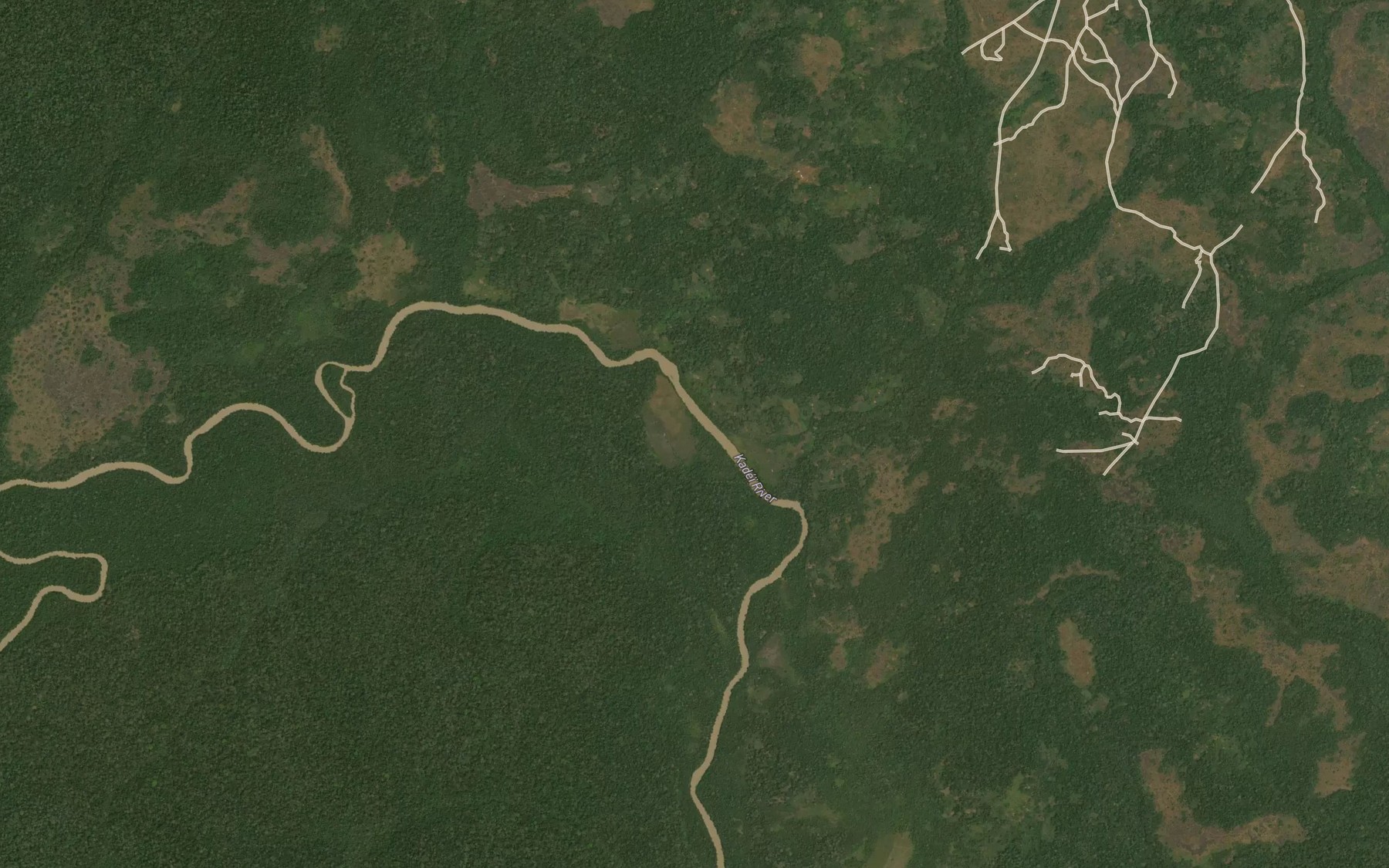 Satellite map of the Gbayebe