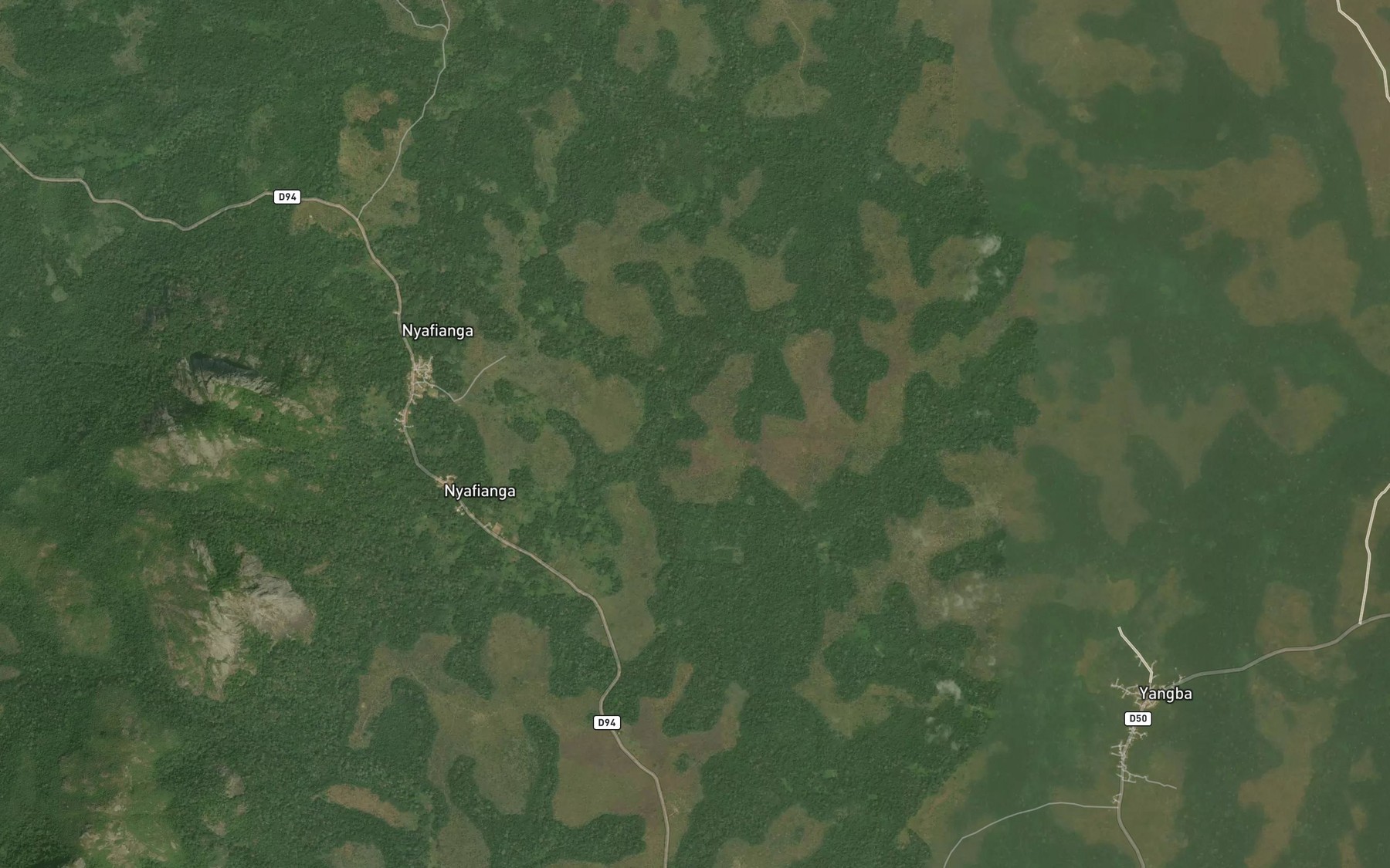 Satellite map of the Serere
