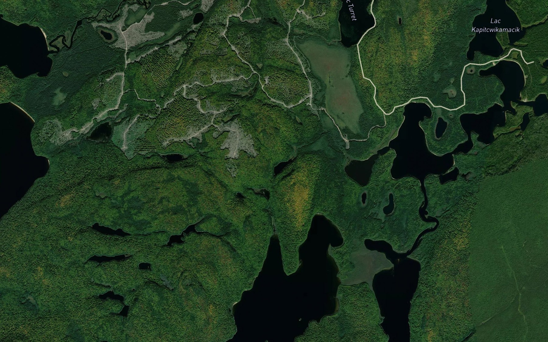 Satellite map of the Petit lac Pasatina