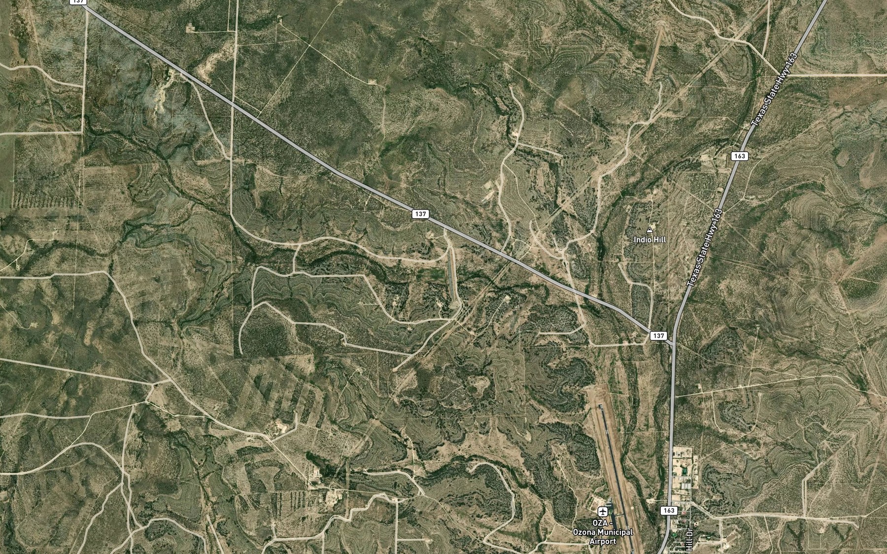 Satellite map of the Soil Conservation Service Site 6 Reservoir