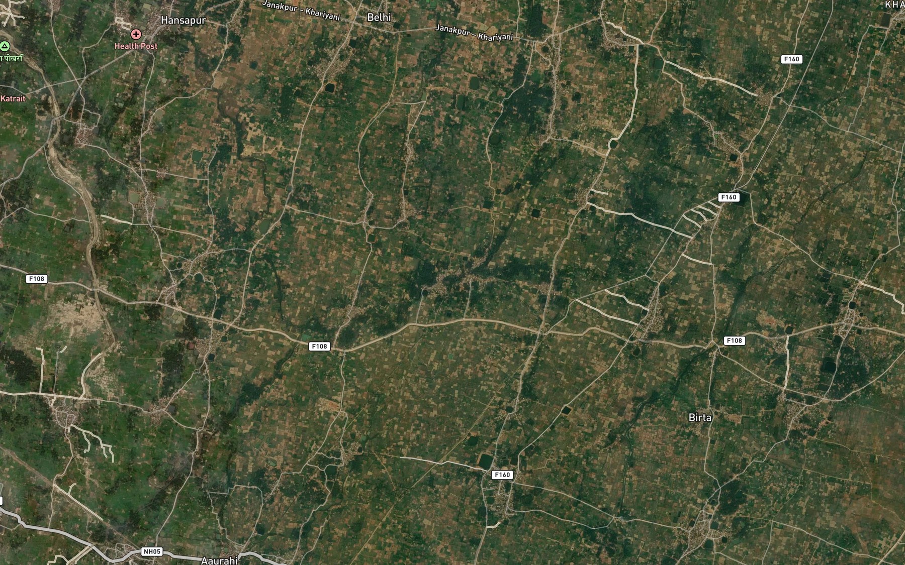 Satellite map of the Amari Nadi