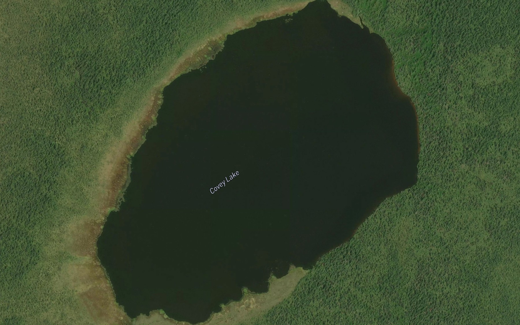 Satellite map of the Covey Lake