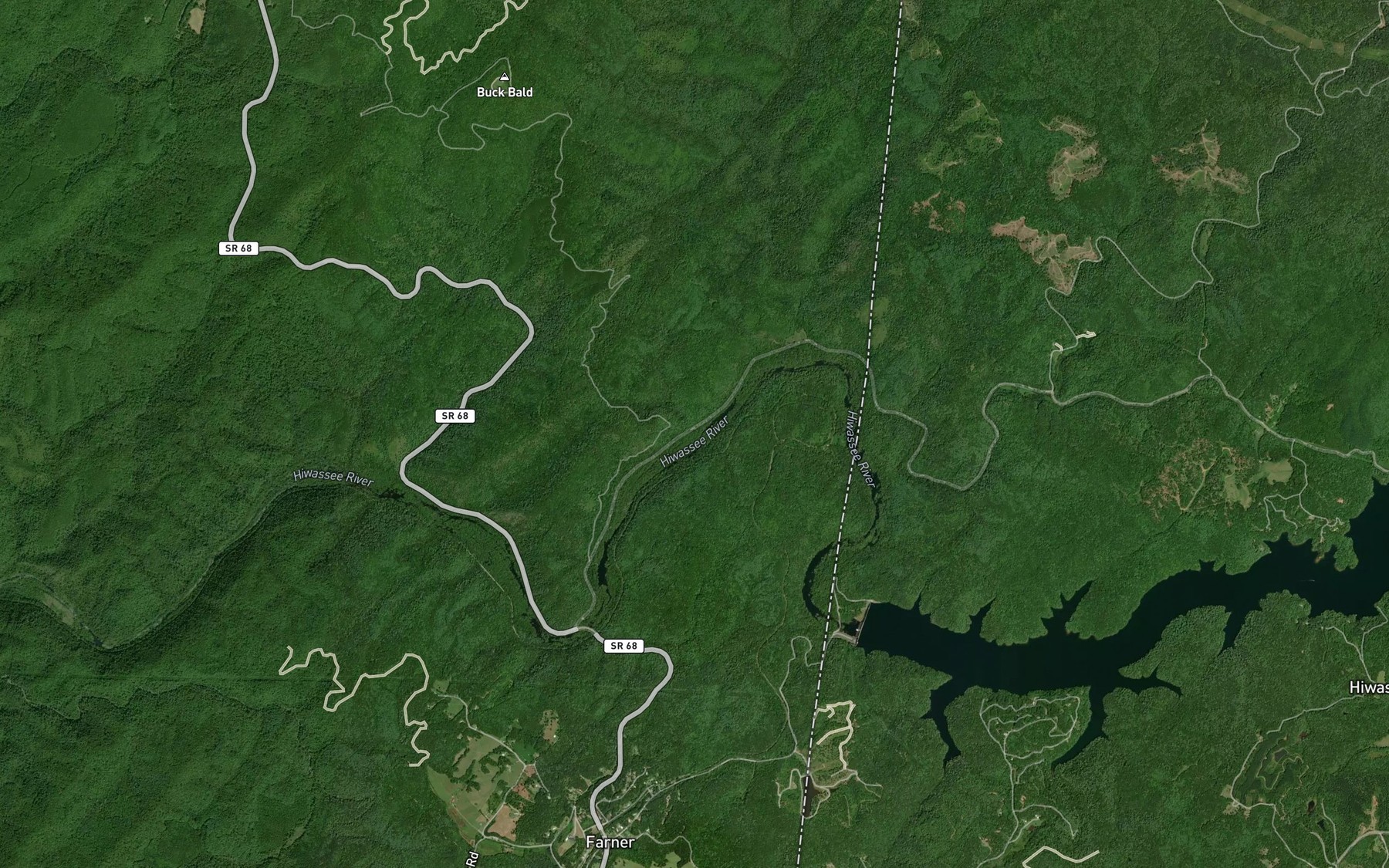 Satellite map of the Watertank Branch