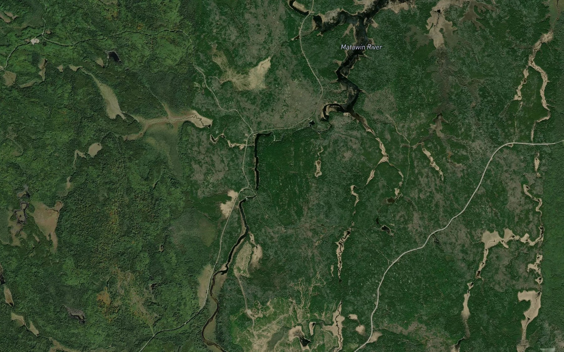 Satellite map of the Young Creek