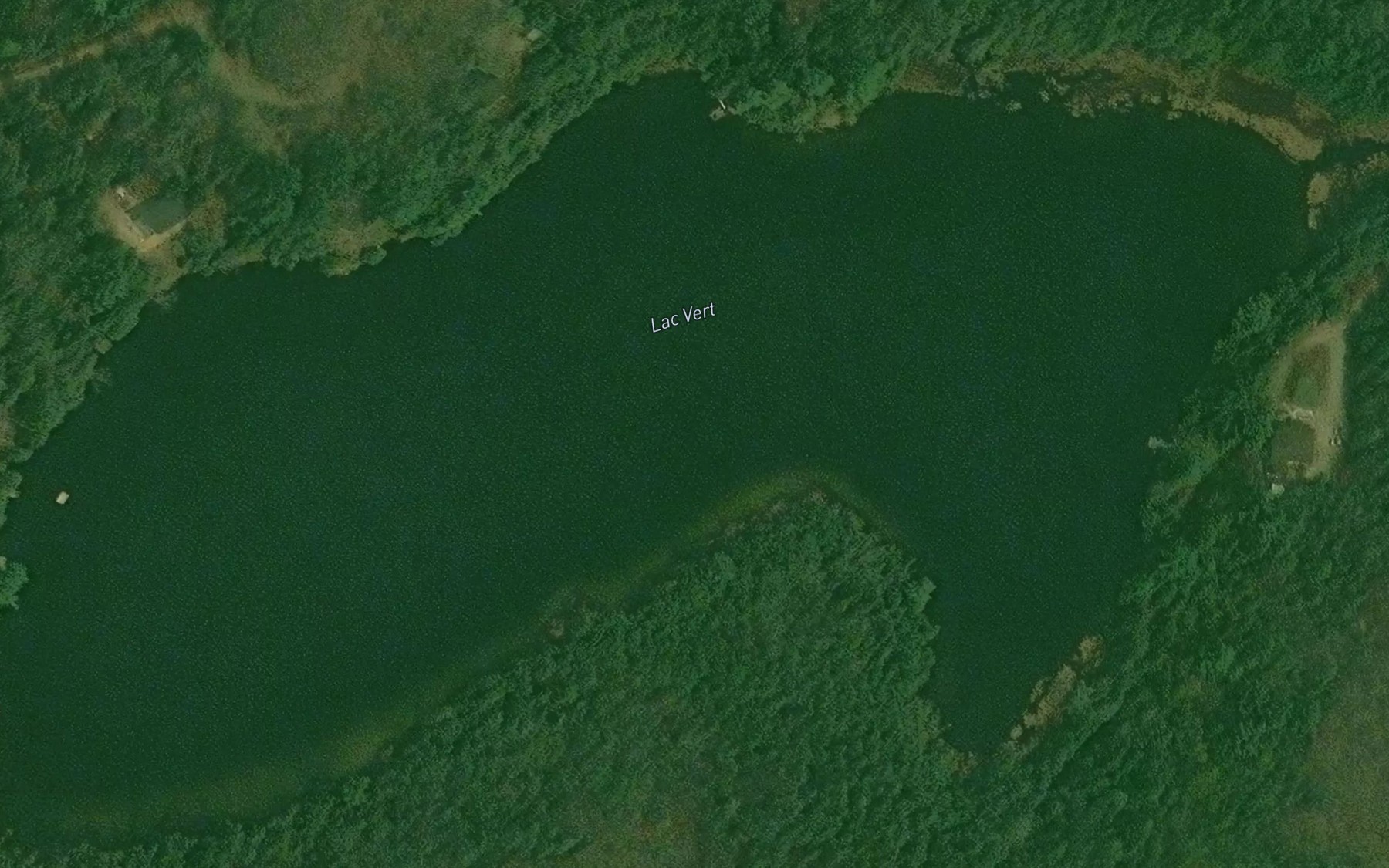 Satellite map of the Lac Vert