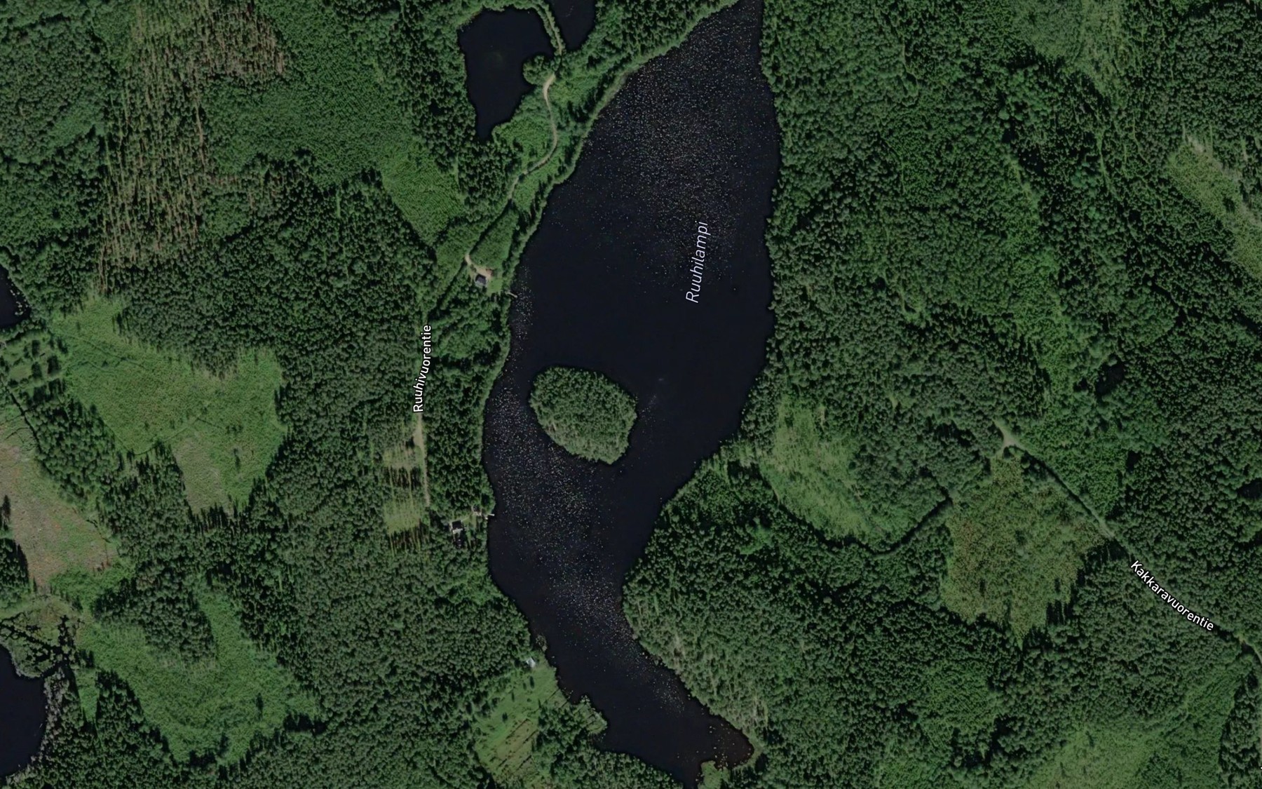 Satellite map of the Ruuhilampi