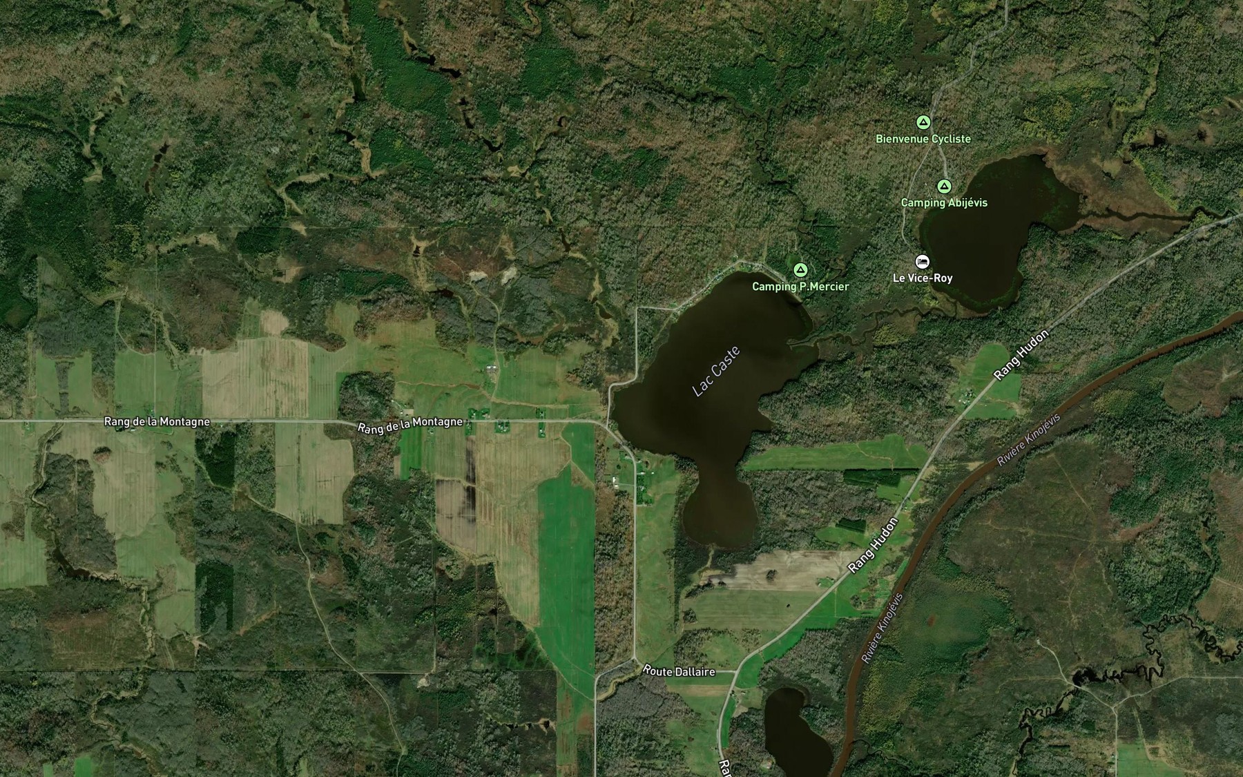 Satellite map of the Ruisseau Rodrigue