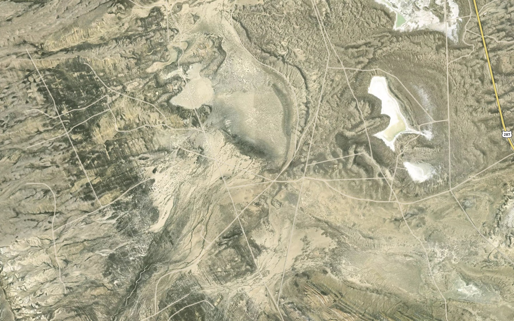 Satellite map of the Bulls Creek