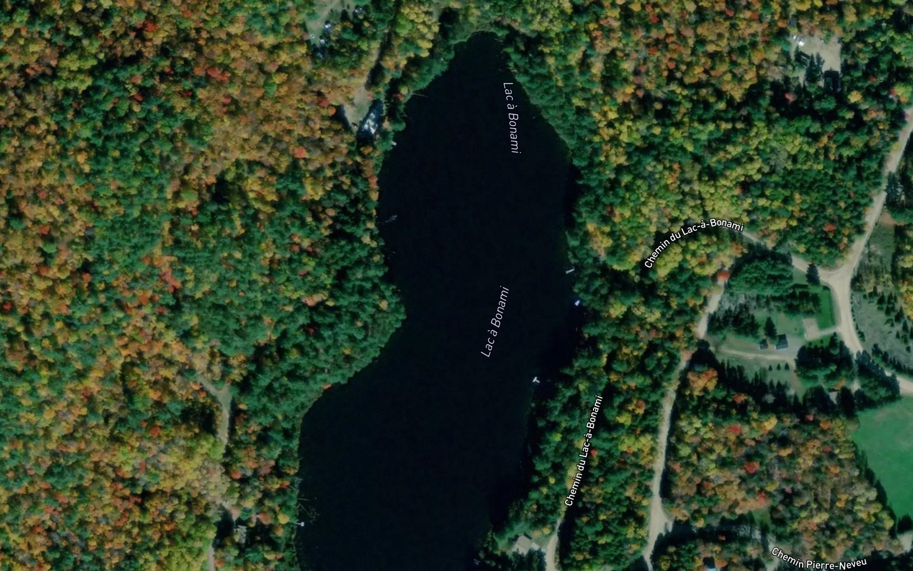 Satellite map of the Lac a Bonami