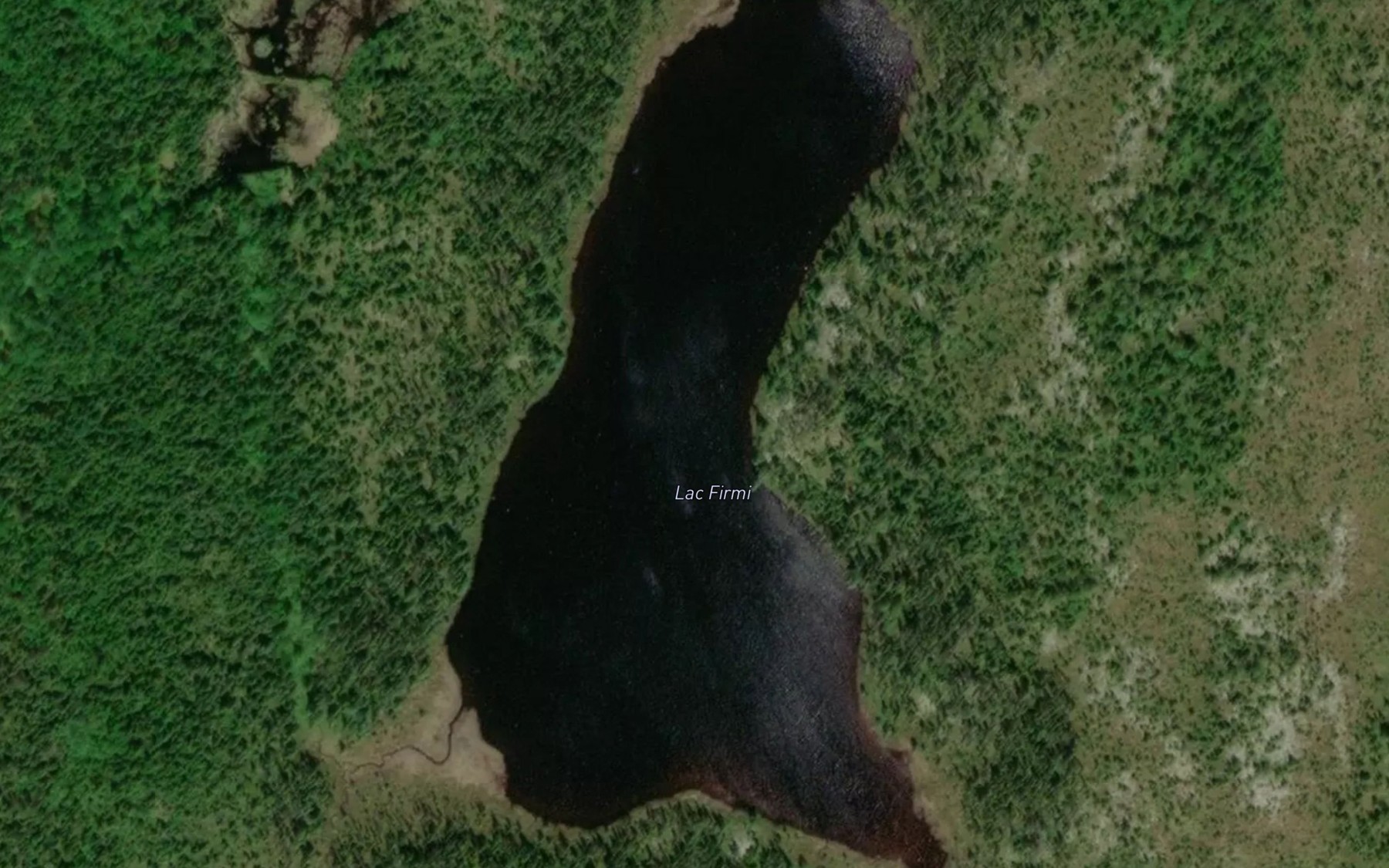 Satellite map of the Lac Firmi