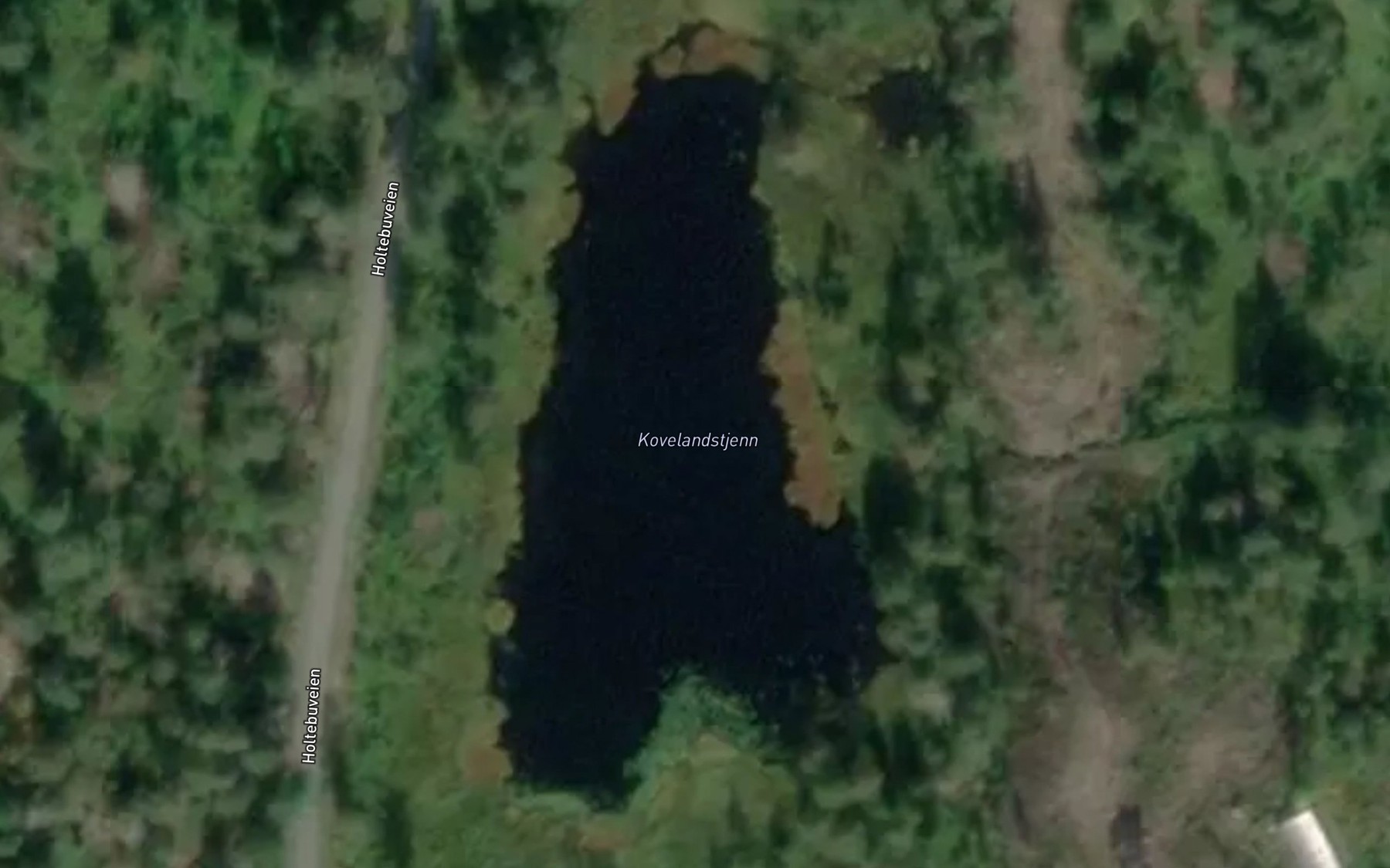Satellite map of the Kovelandstjorna