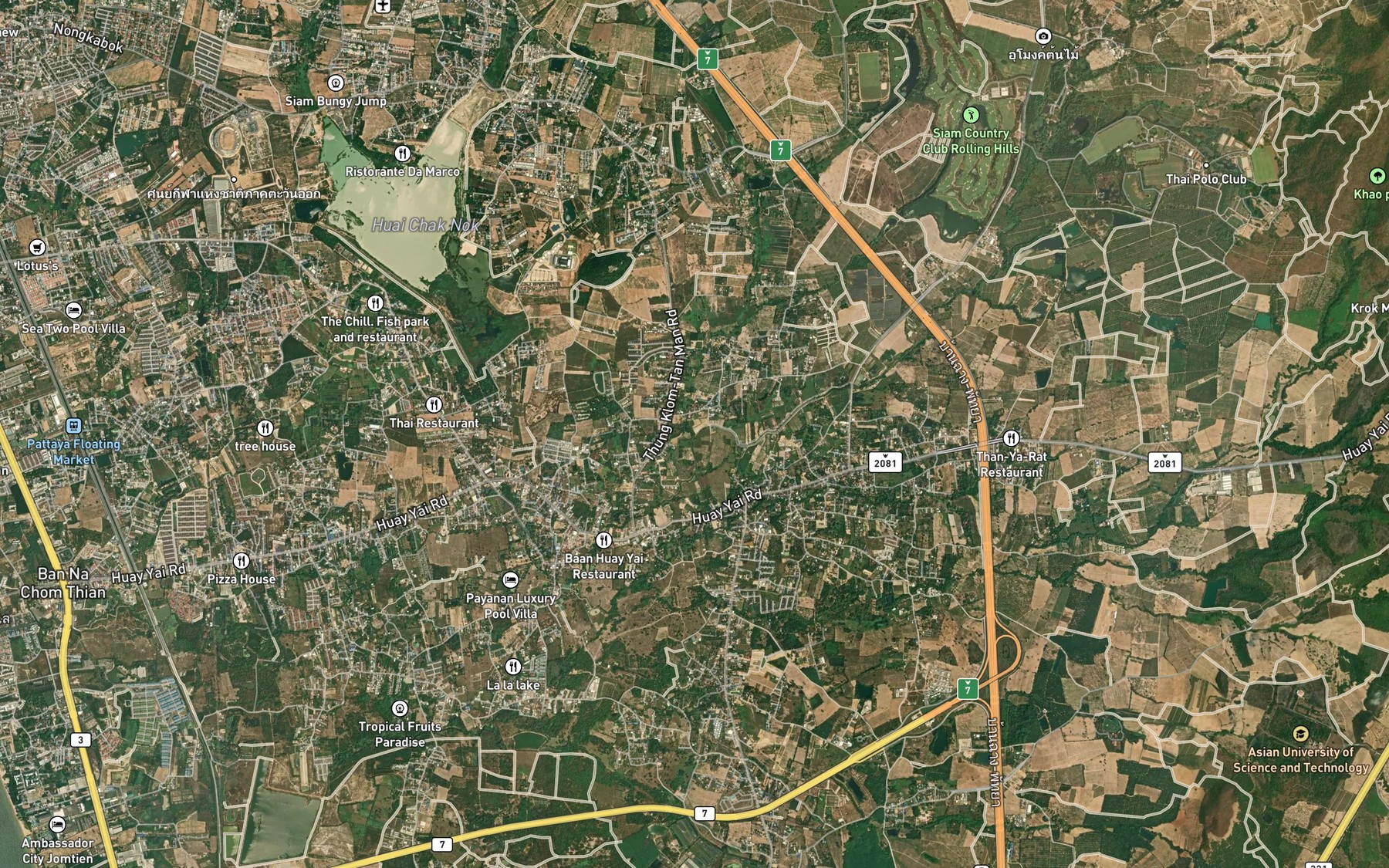 Satellite map of the Map Nong Chomphu
