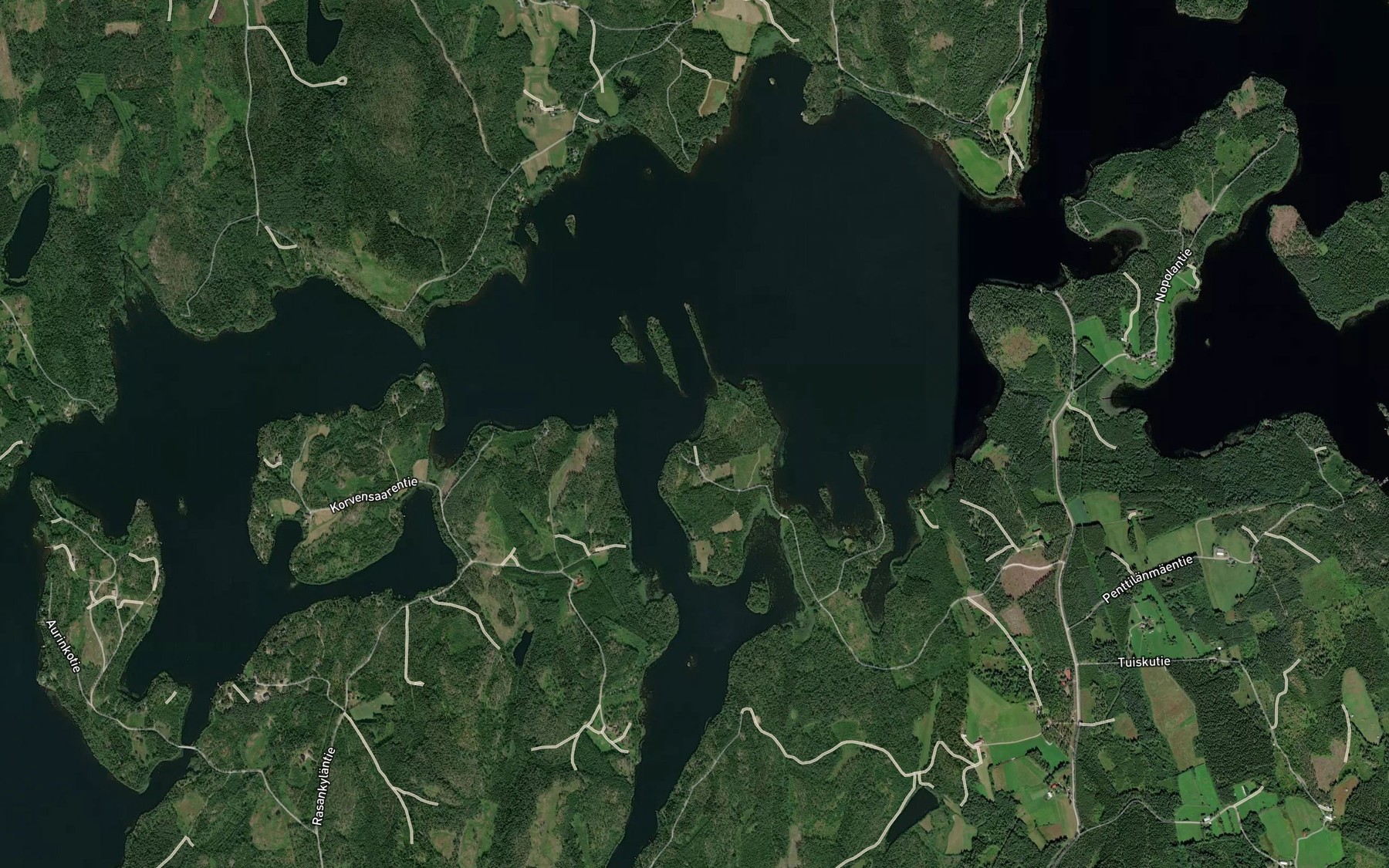 Satellite map of the Akanlahti