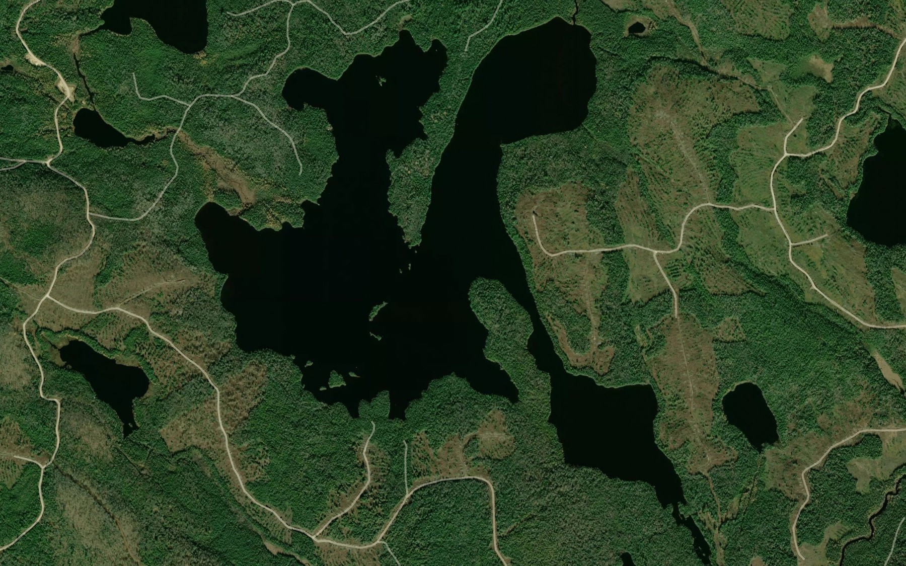 Satellite map of the Lac Dryson