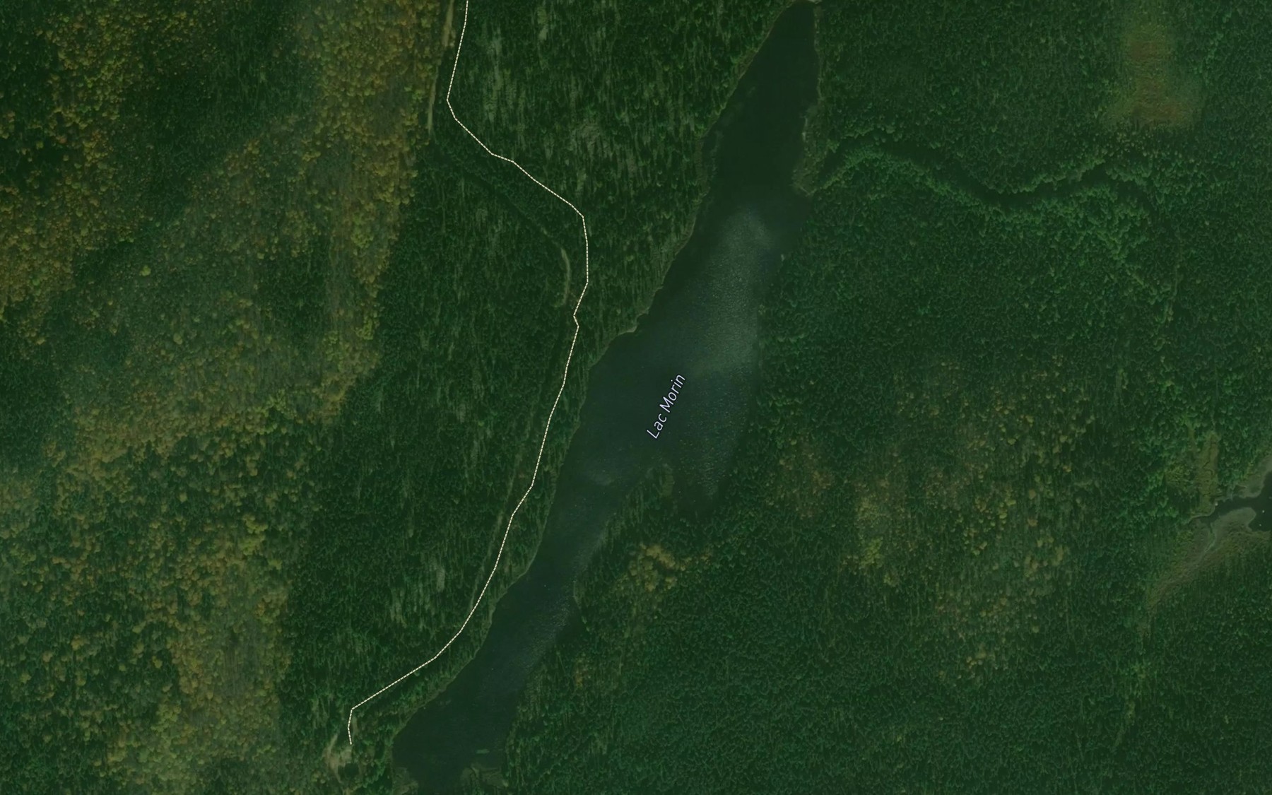 Satellite map of the Lac Morin