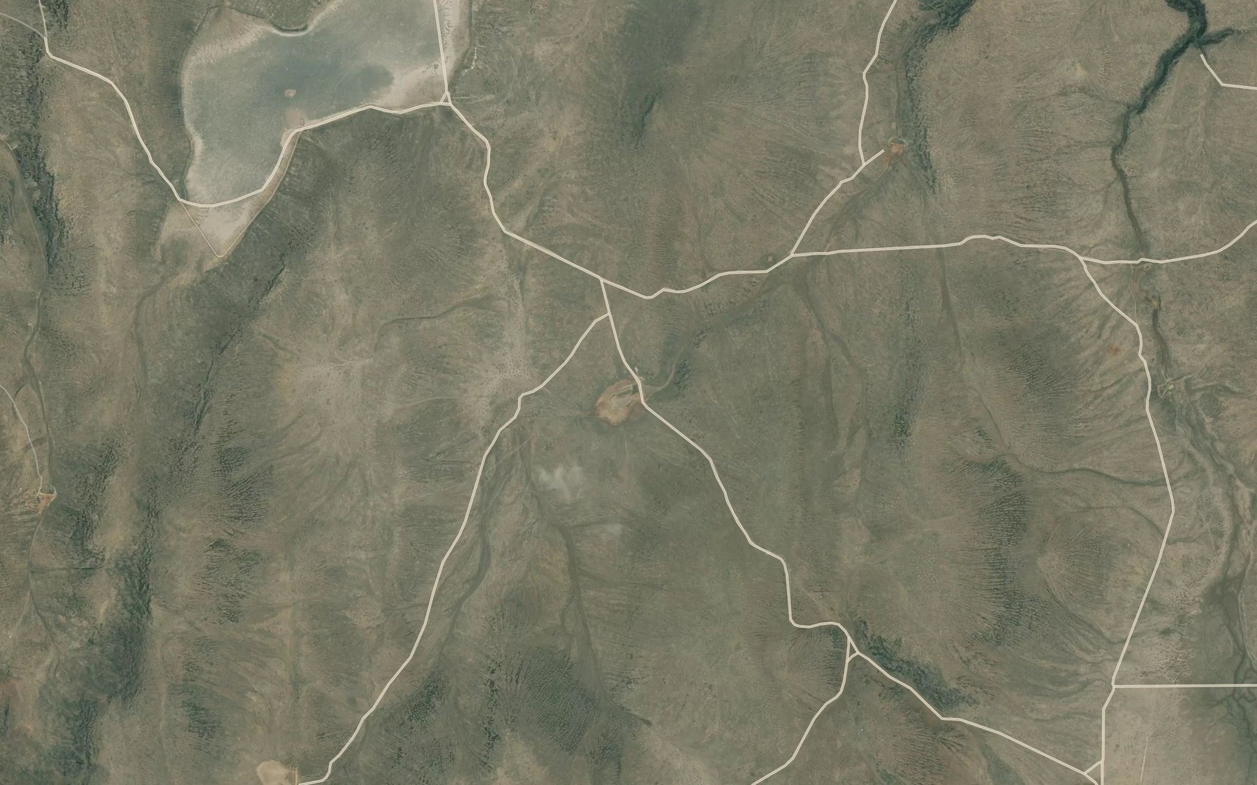 Satellite map of the McNulty Reservoir