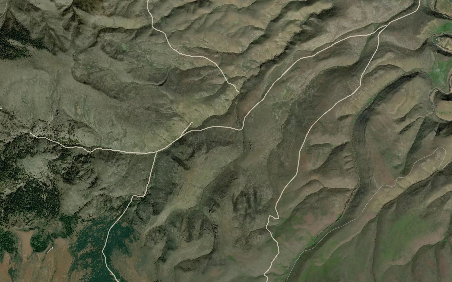 Satellite map of the Buckley Spring
