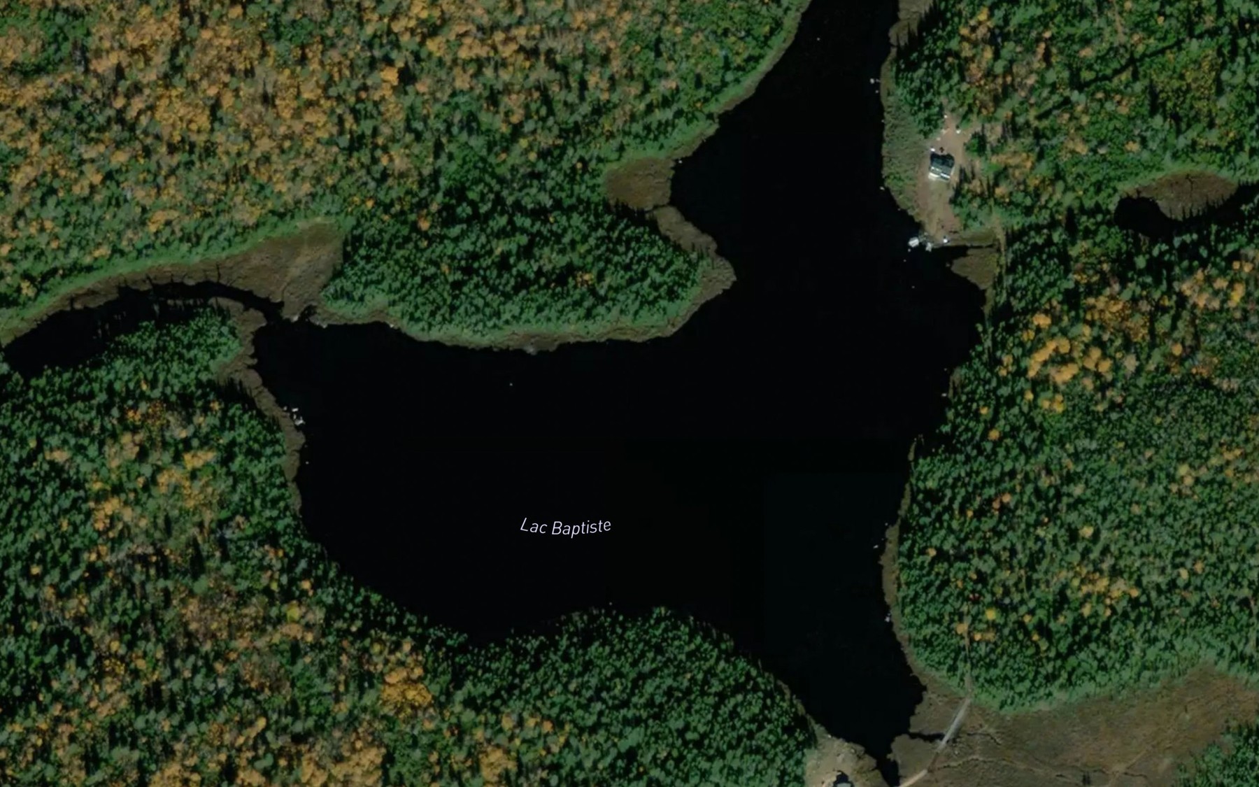 Satellite map of the Lac Baptiste