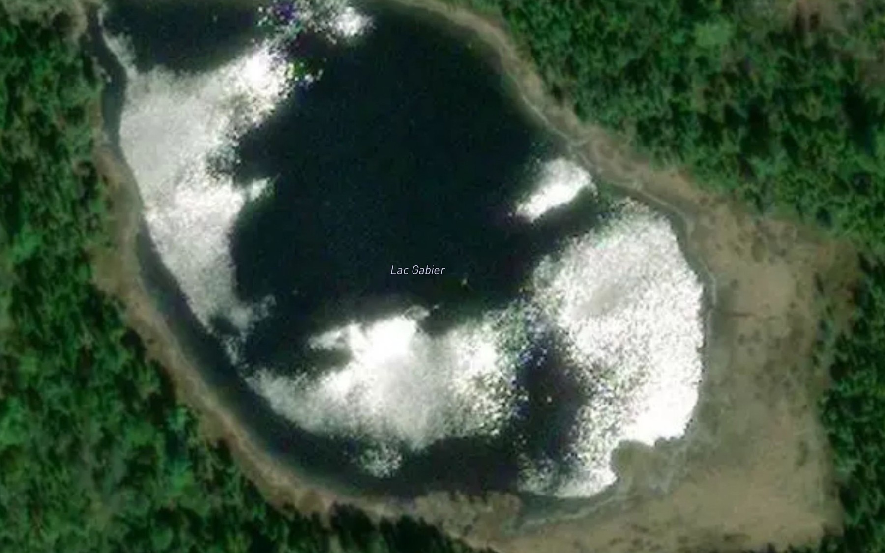 Satellite map of the Lac Gabier