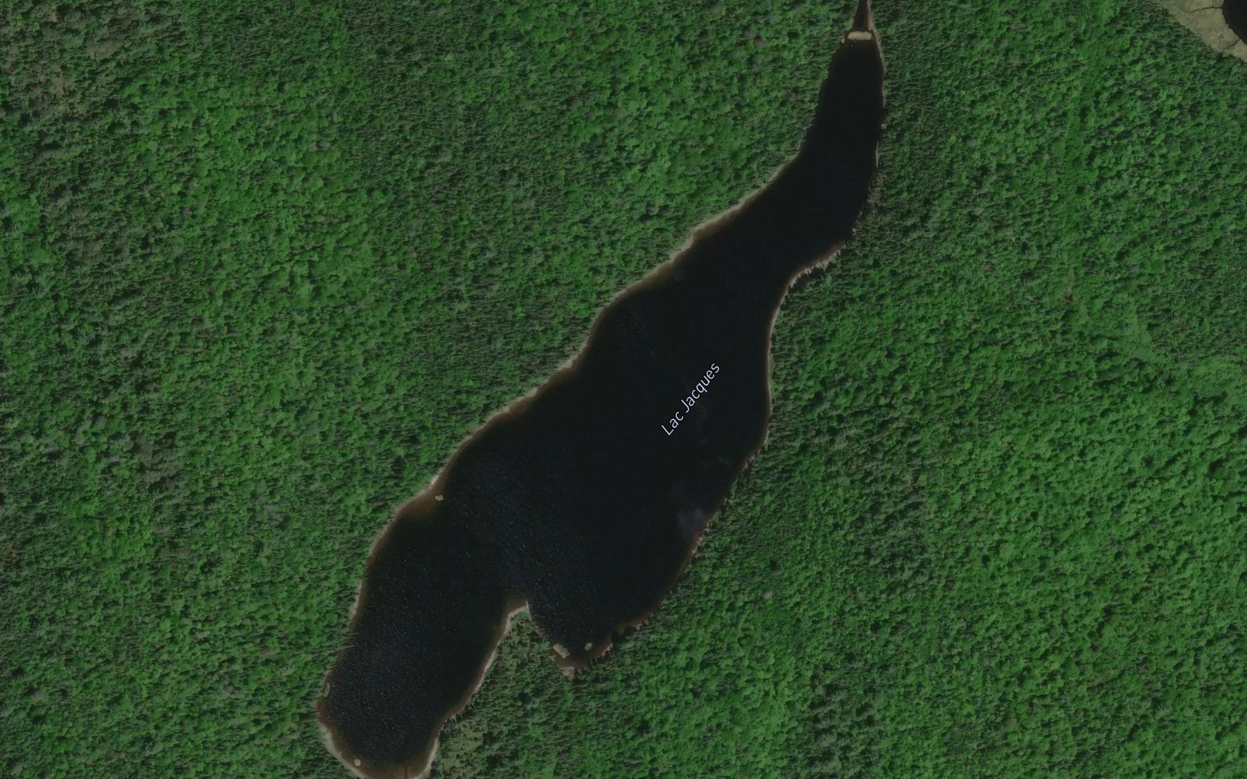 Satellite map of the Lac Jacques