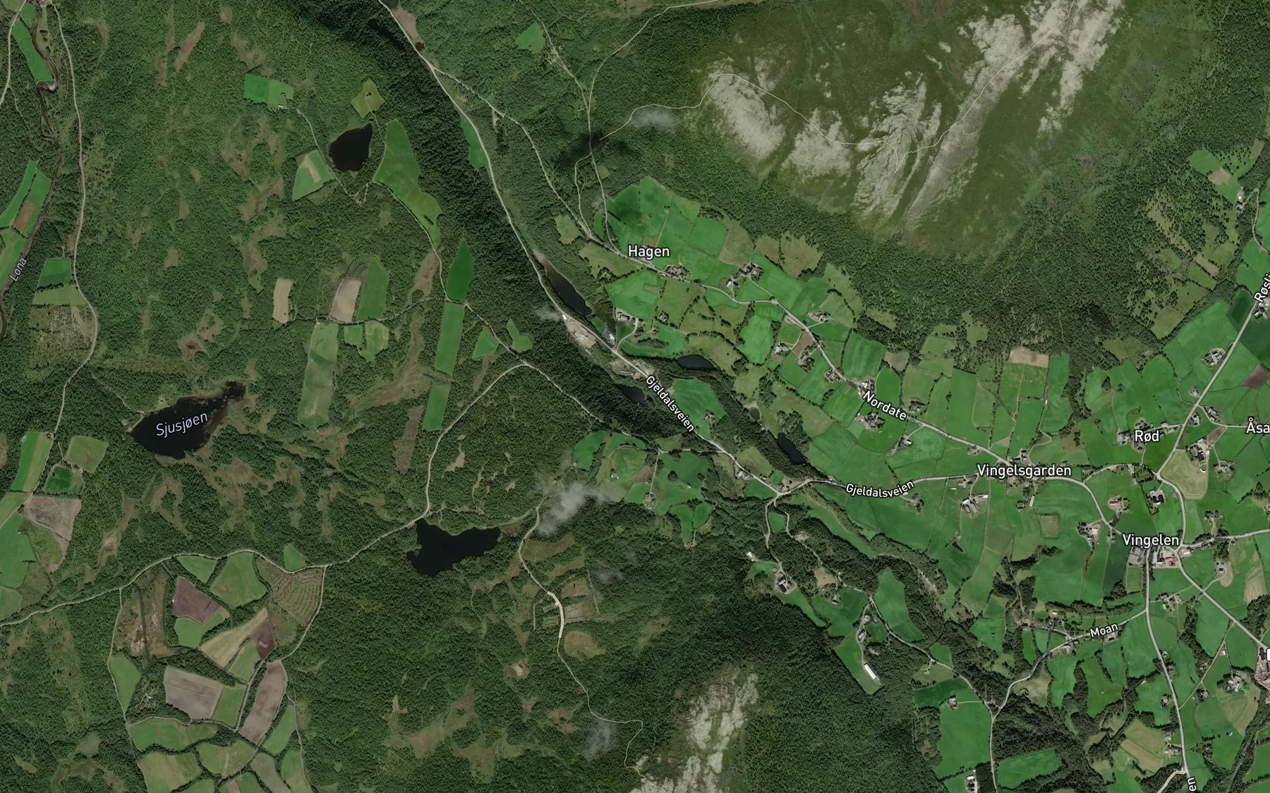 Satellite map of the Sorgentjonna