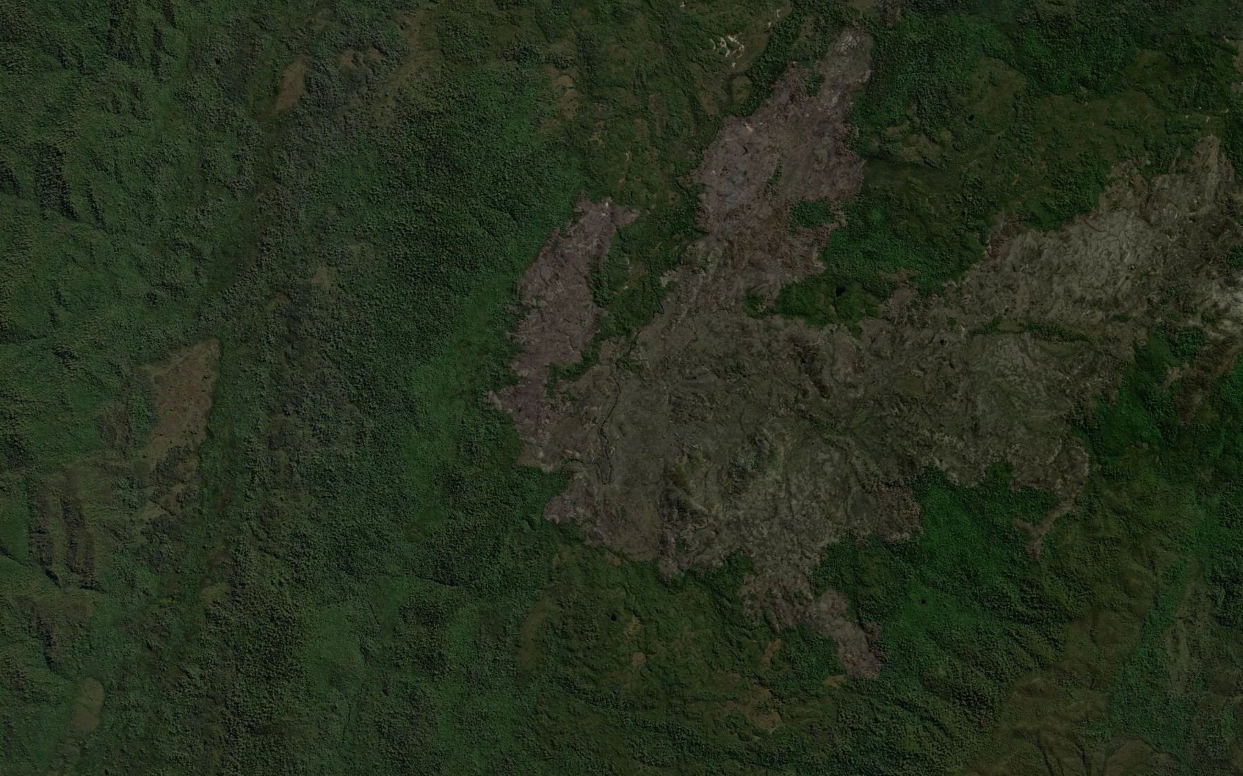 Satellite map of the Lancelot Rivulet
