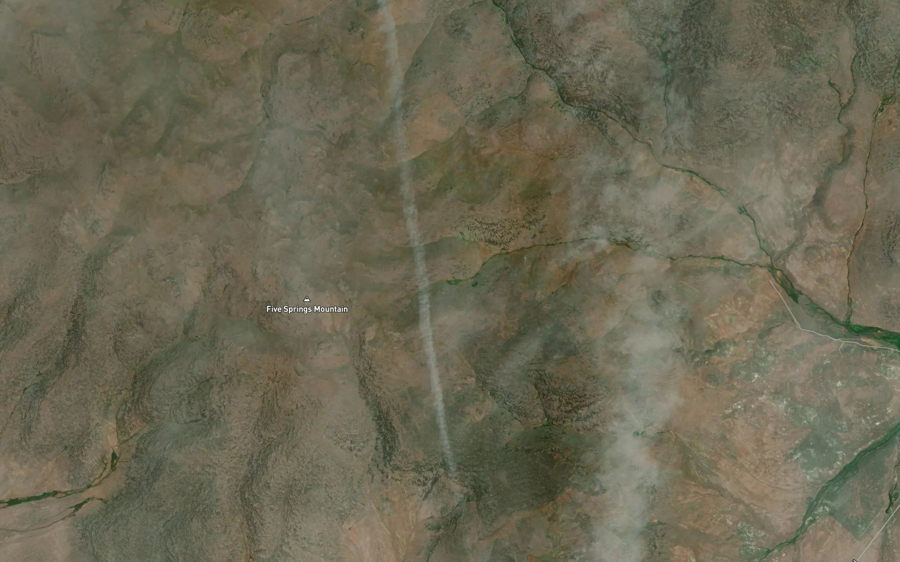 Satellite map of the Cherry Spring