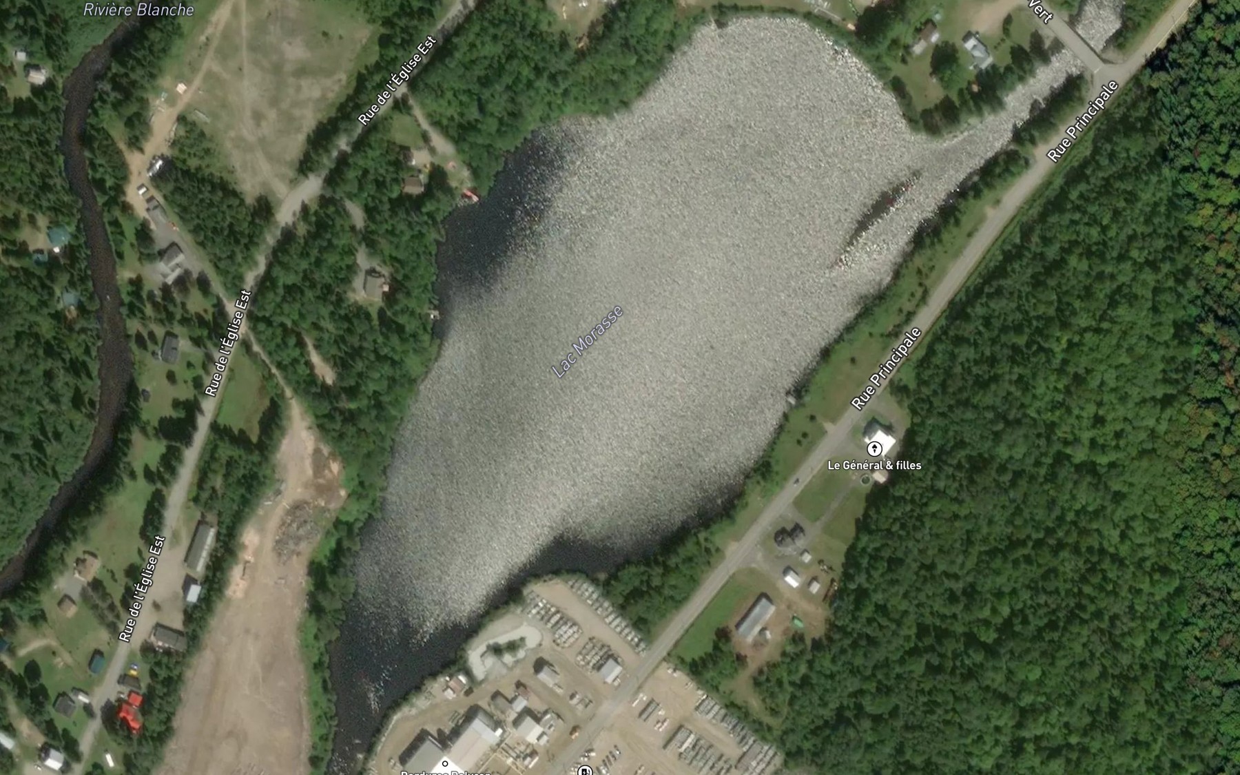 Satellite map of the Lac Morasse